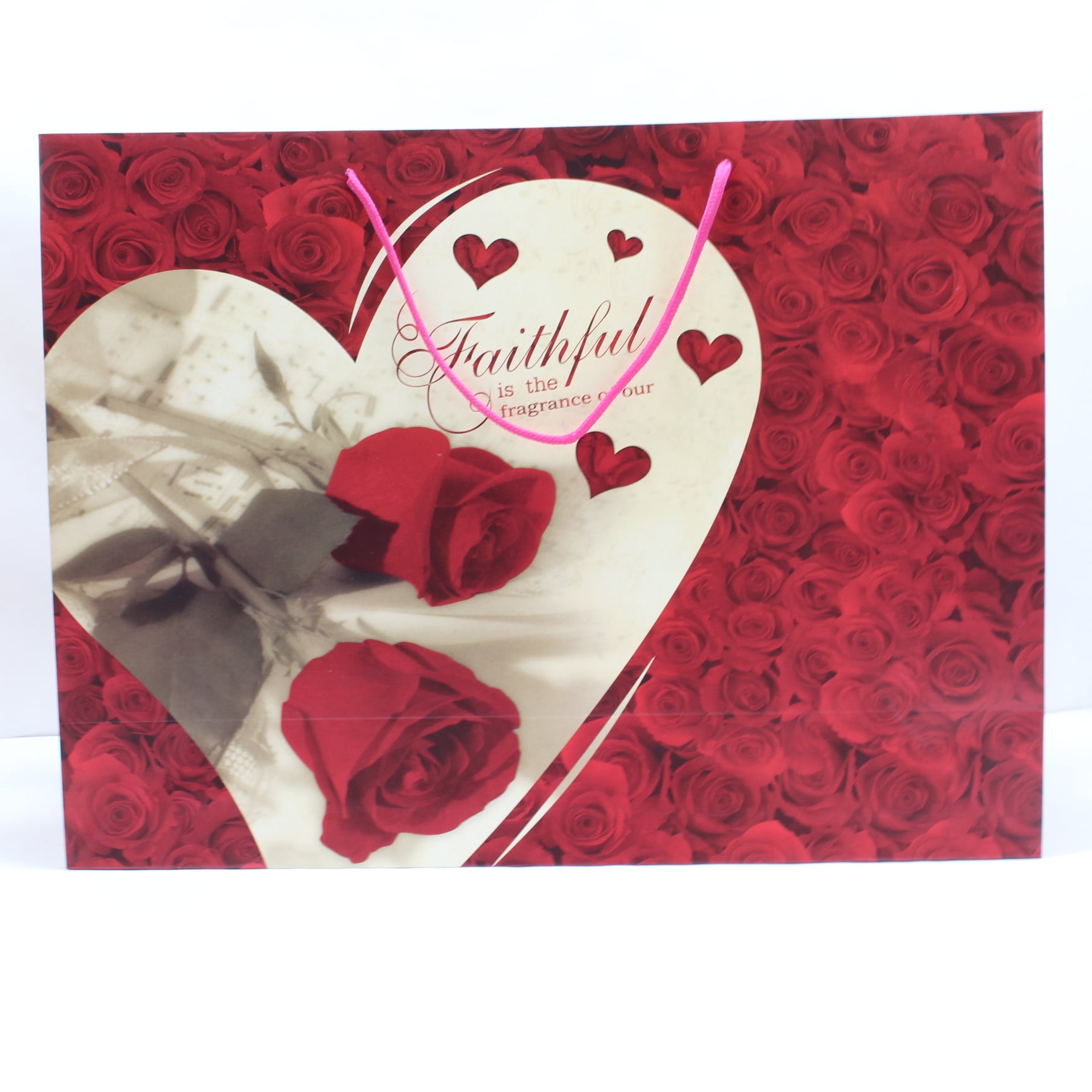 Miniatura 4 de Bolsa de regalo grande  motivo rosas y