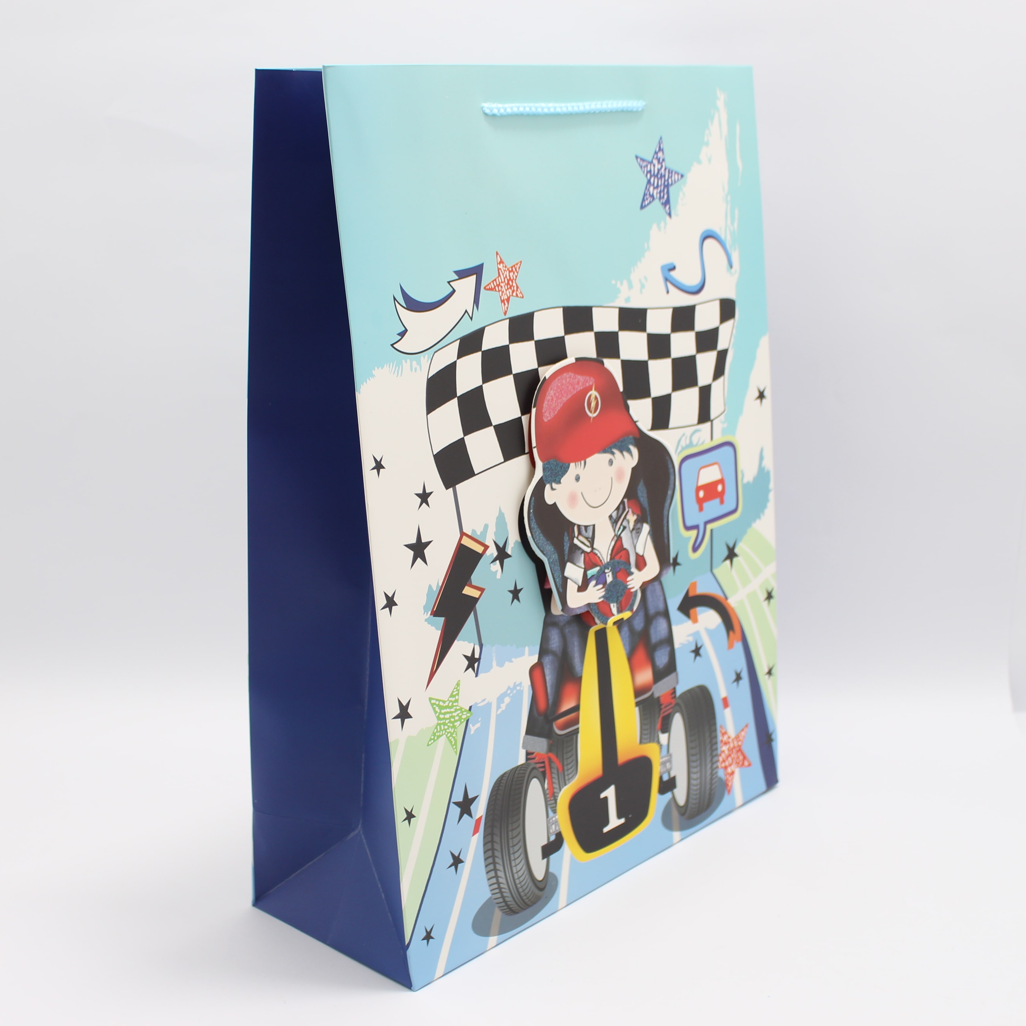 Miniatura 2 de BOLSA REGALO TALLA L ESTAMPADO NIÑO VEH