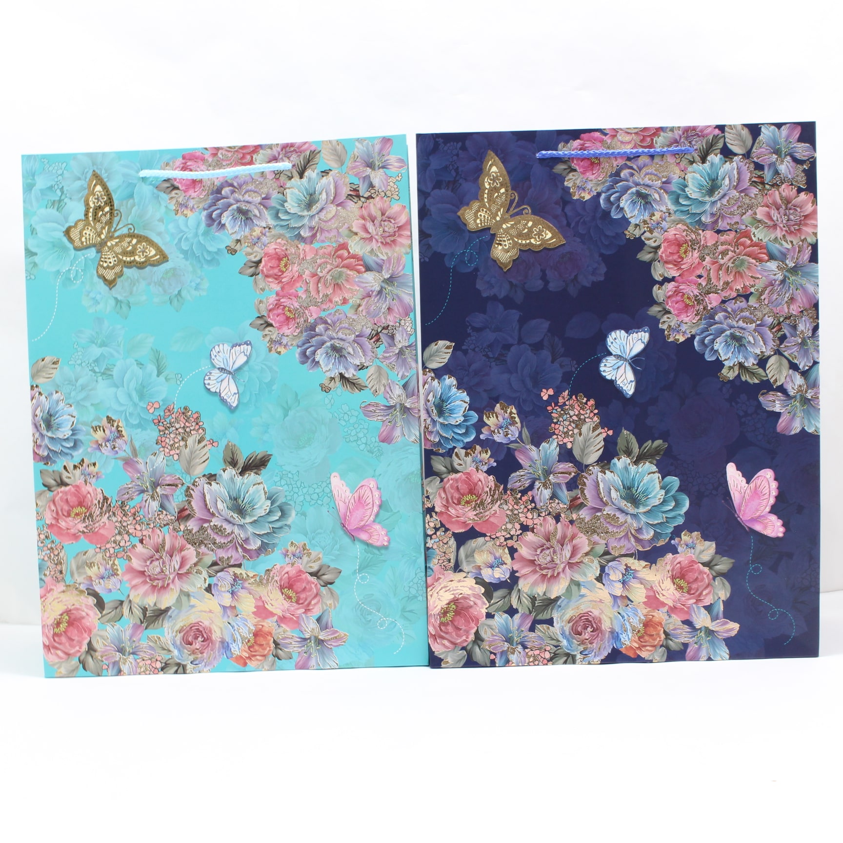 Miniatura 2 de BOLSA REGALO TALLA L ESTAMPADO FLORES Y