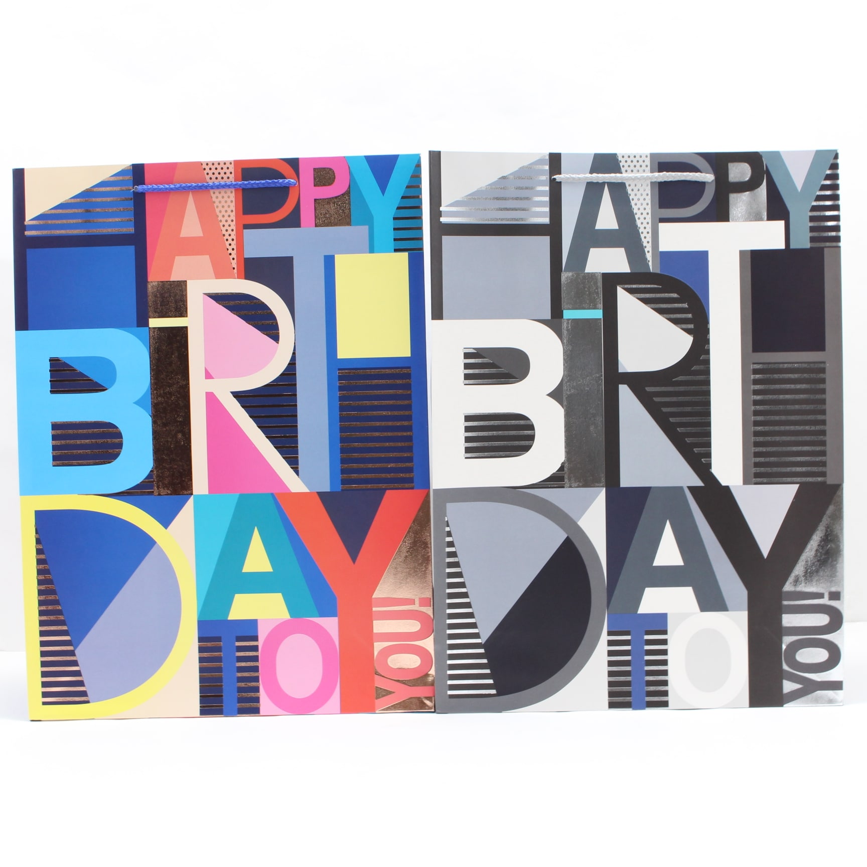 Bolsa de regalo grande letras colores