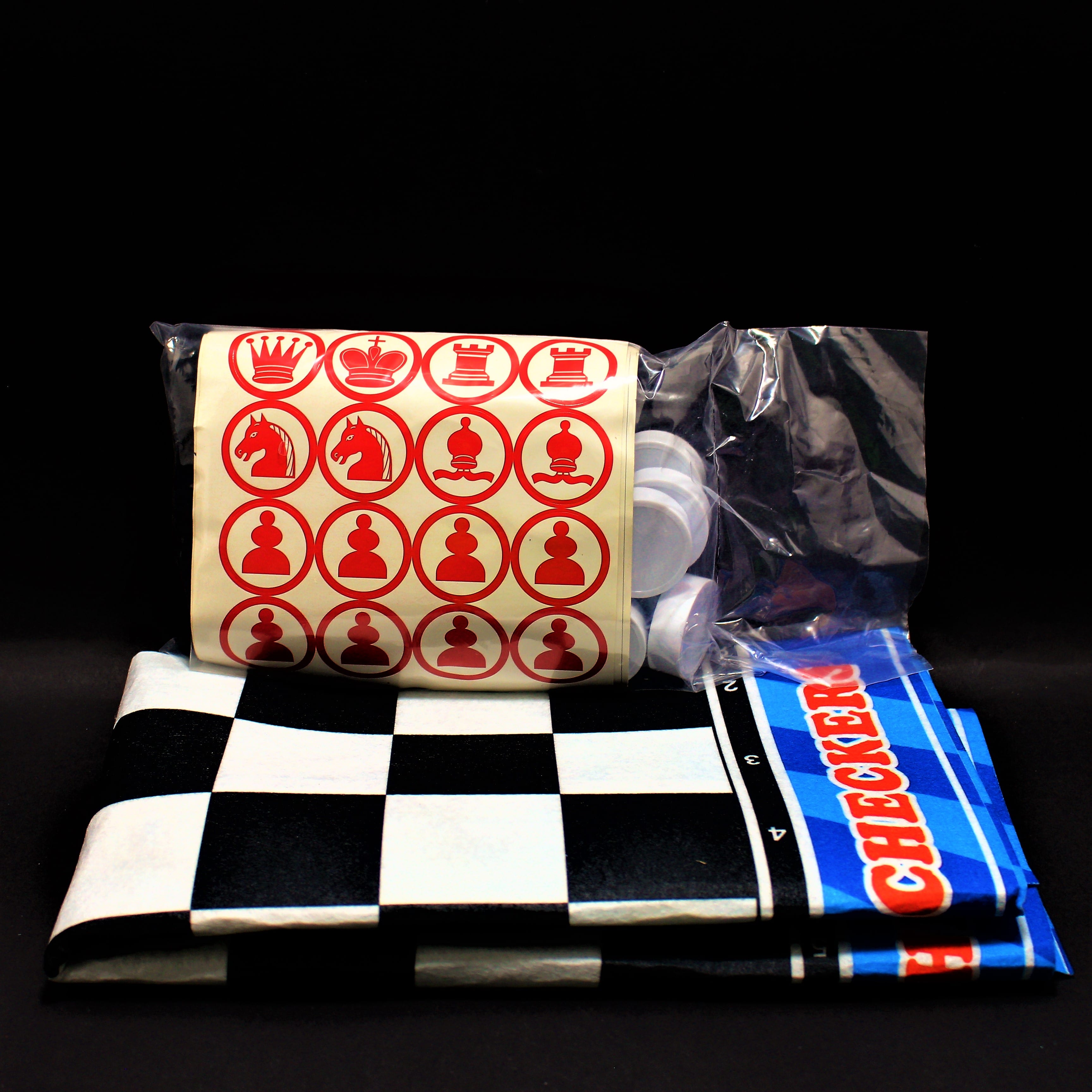 Juego ajedrez gigante en tapete