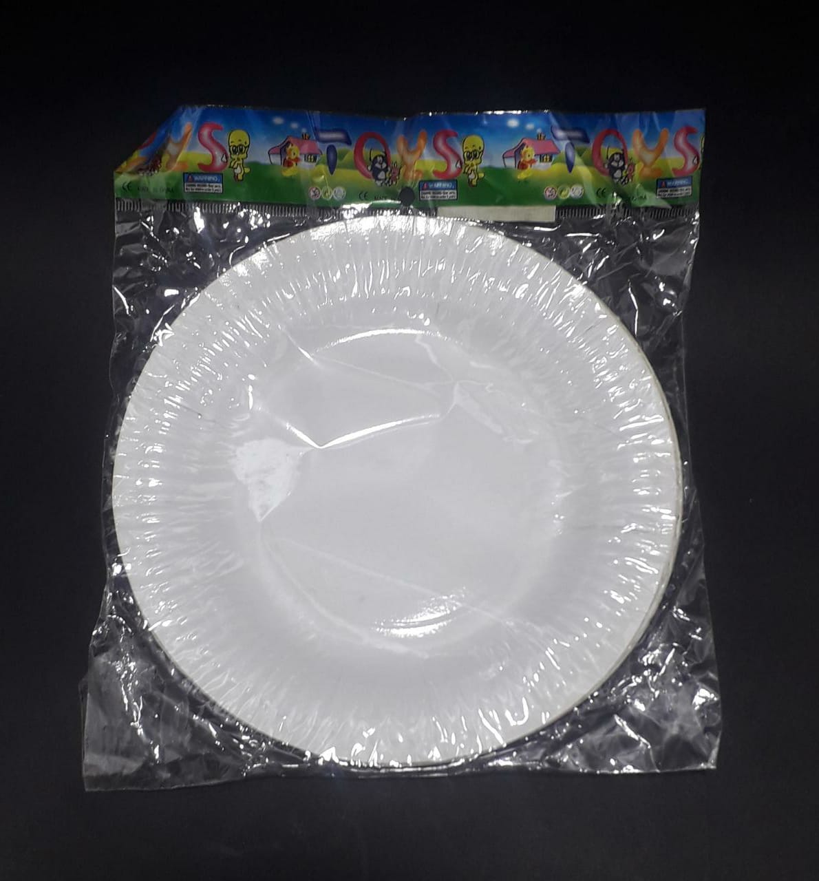 PLATO BLANCO CARTON 18CM