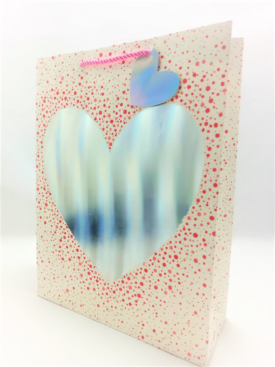 Miniatura 2 de BOLSA REGALO TALLA L CORAZONES