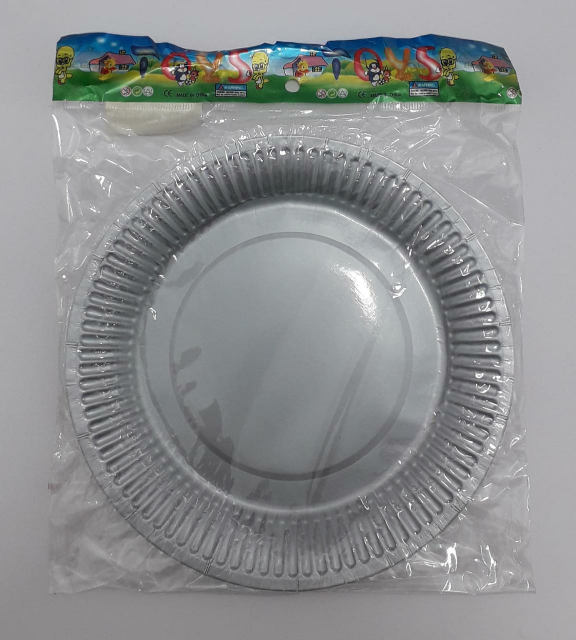 PLATO PLATEADO MATE BOLSA 18CM