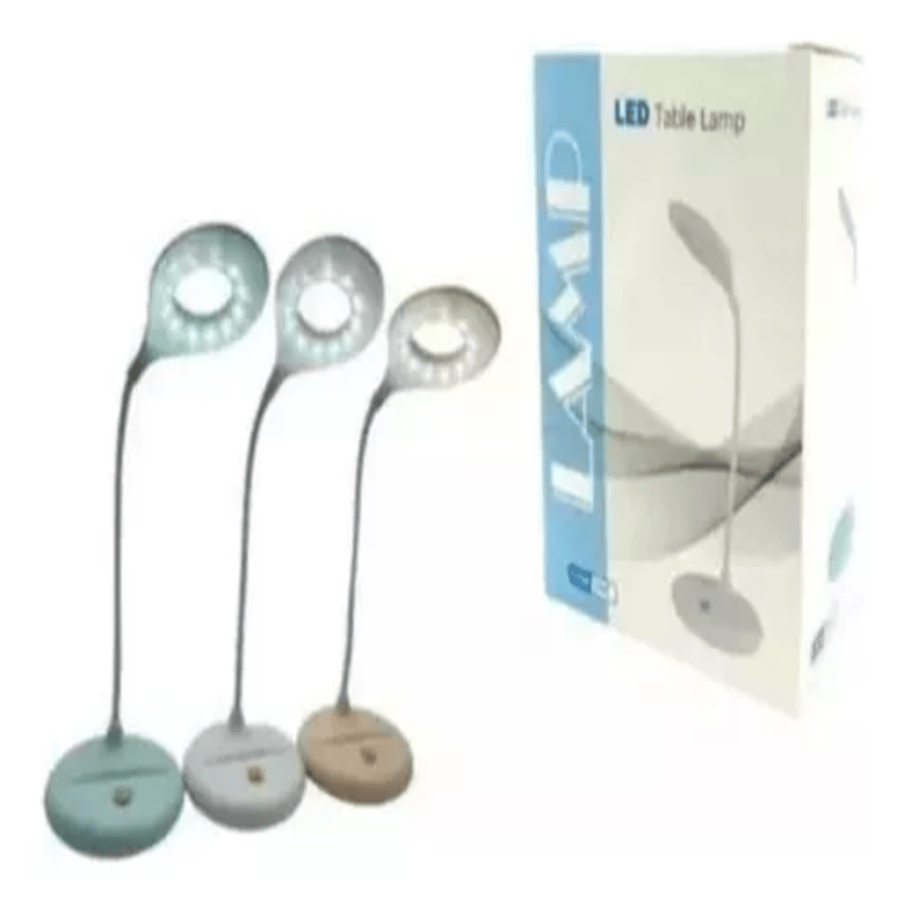 Lampara De Escritorio Redonda Flexible