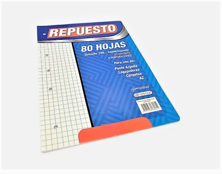 REPUESTO PASTA  ARG  REF  105*80H CUADR