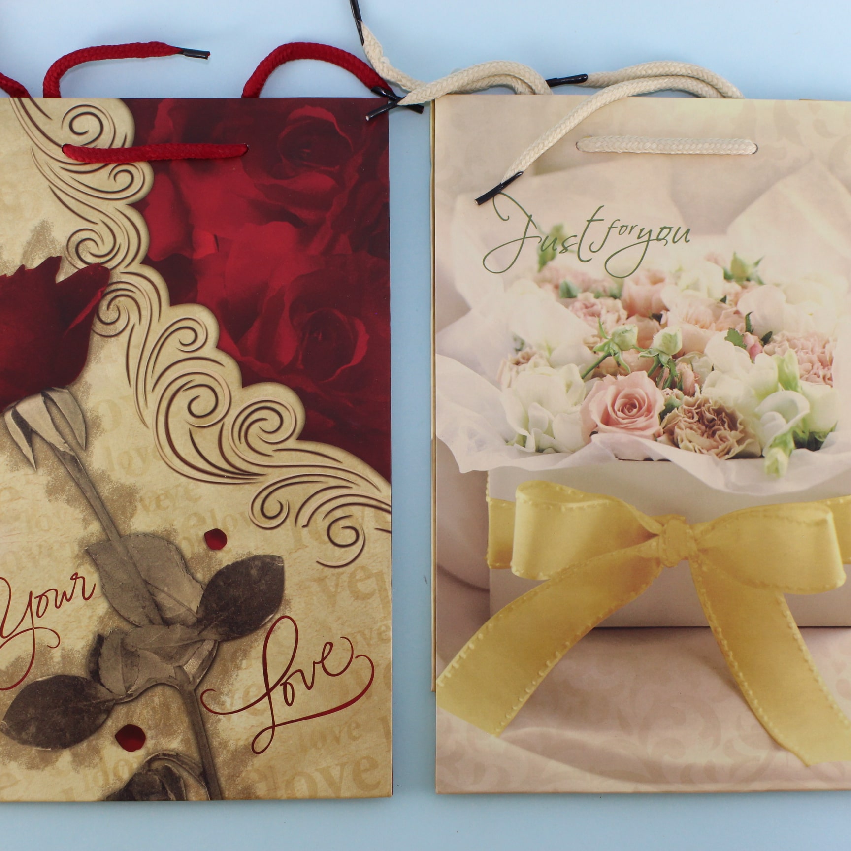 Bolsa de regalo pequeña motivo flores