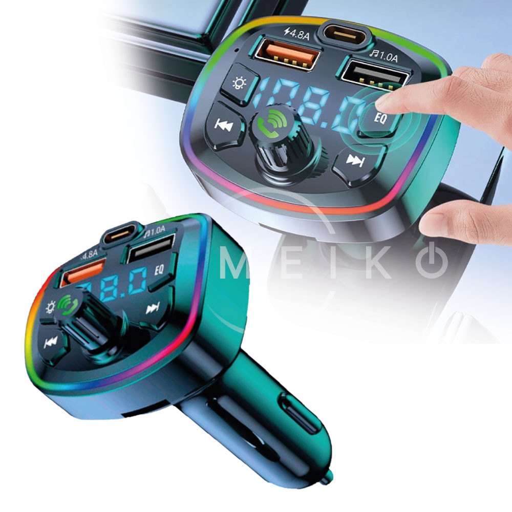 Miniatura 3 de Transmisor bluetooth carro cigarrera Q7