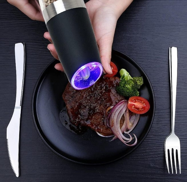 Miniatura 2 de Molinillo eléctrico  sal y pimienta pila