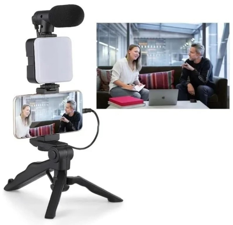 soporte escritorio luz LED 5 en 1 selfie