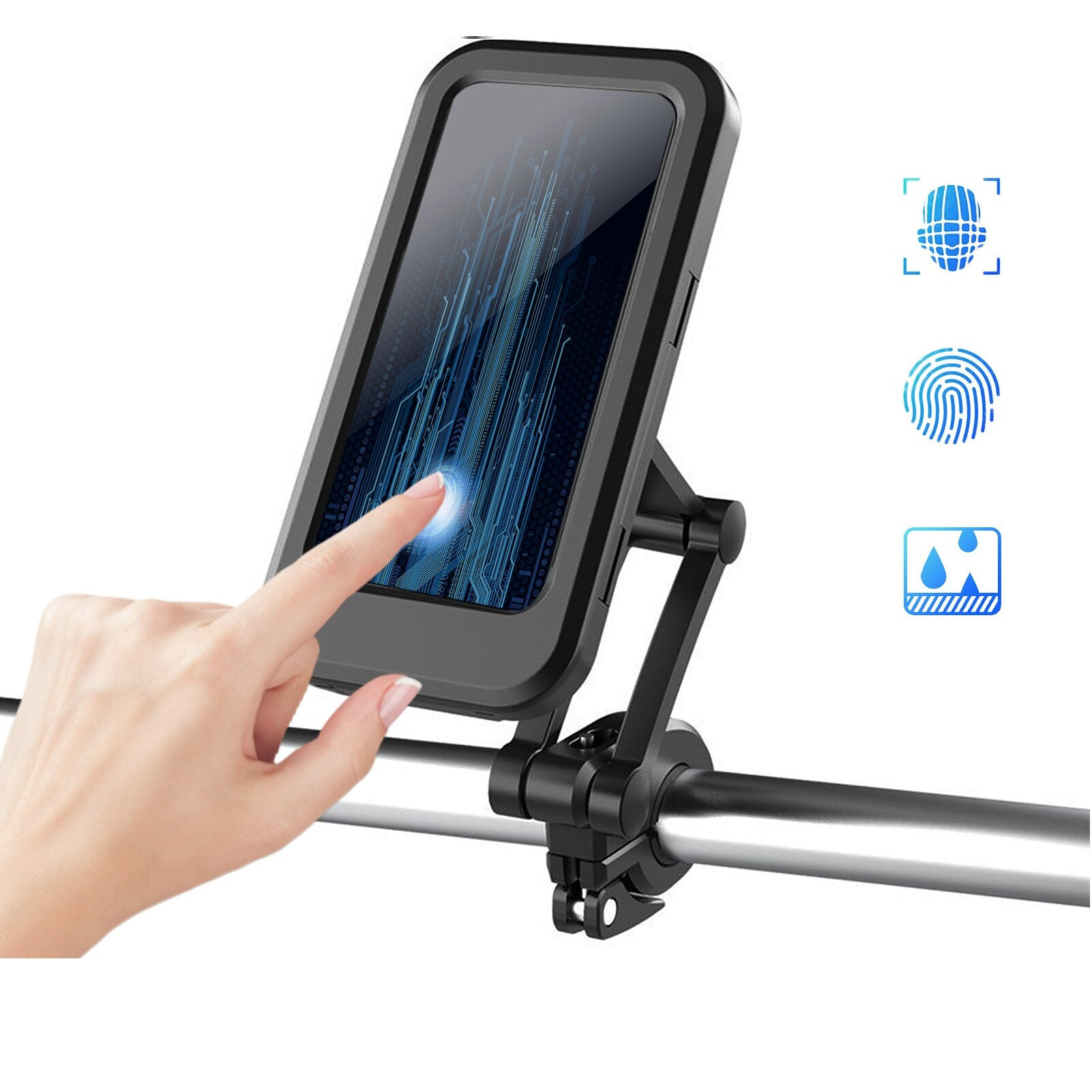 Miniatura 5 de Soporte celular para moto  bicicleta 360