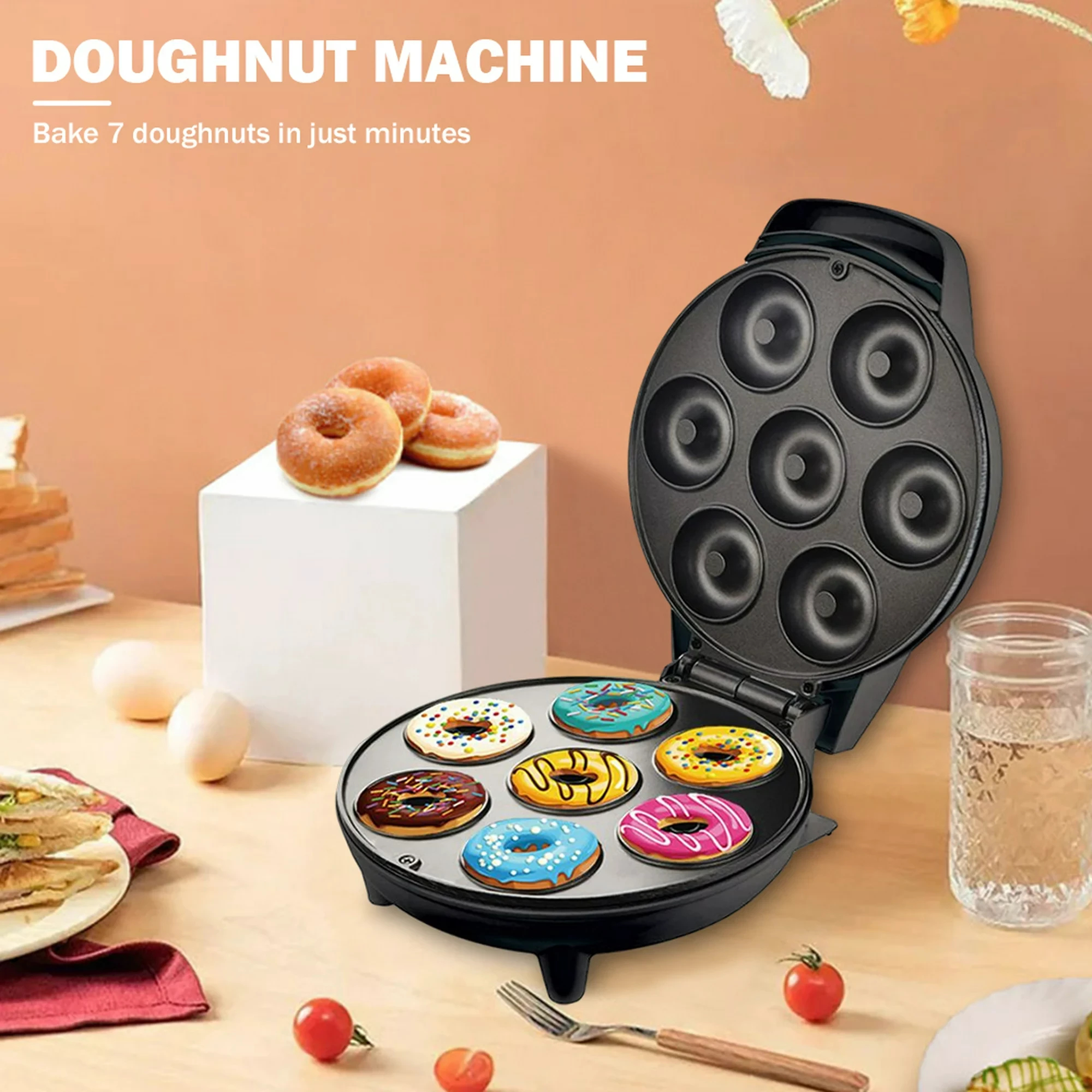 Miniatura 4 de Mini Maquina Eléctrica De Donas 1200w