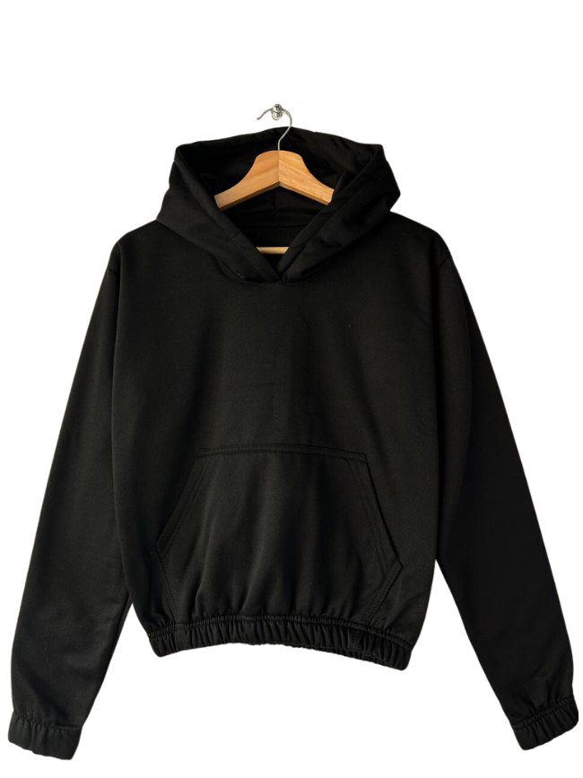 BUZO LARGO DAMA NEGRO XL