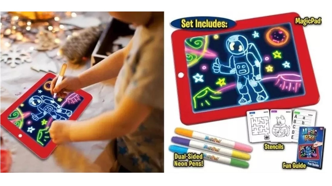 Miniatura 3 de Tablero Magic Pad Con Luz Led marcadores