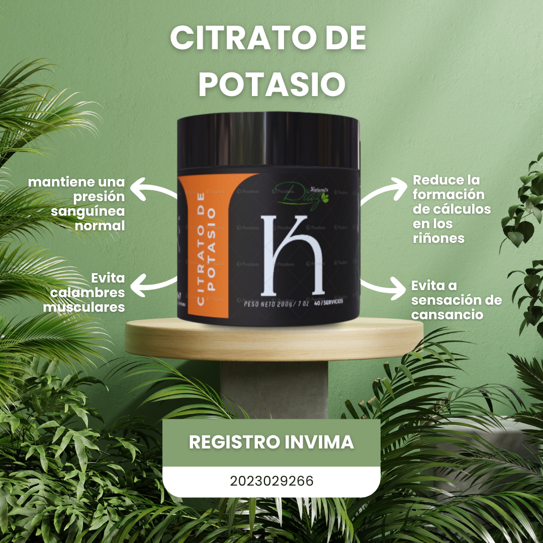 CITRATO DE POTASIO X 200g