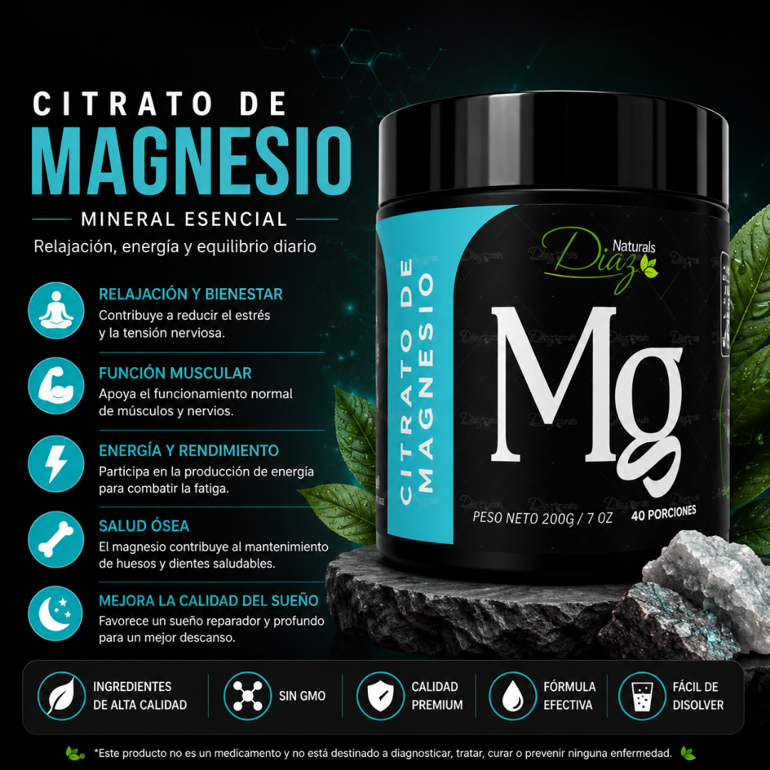 CITRATO DE MAGNESIO EN POLVO