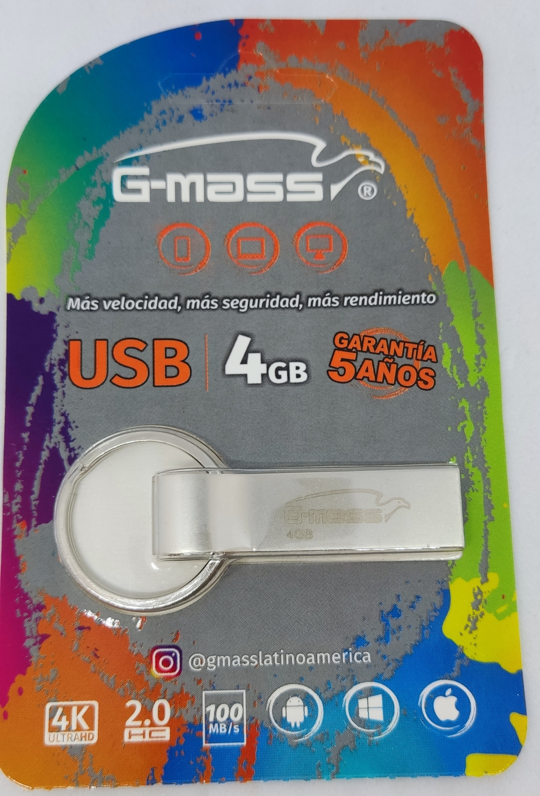 MEMORIA USB MARCA G-MASS DE 4G