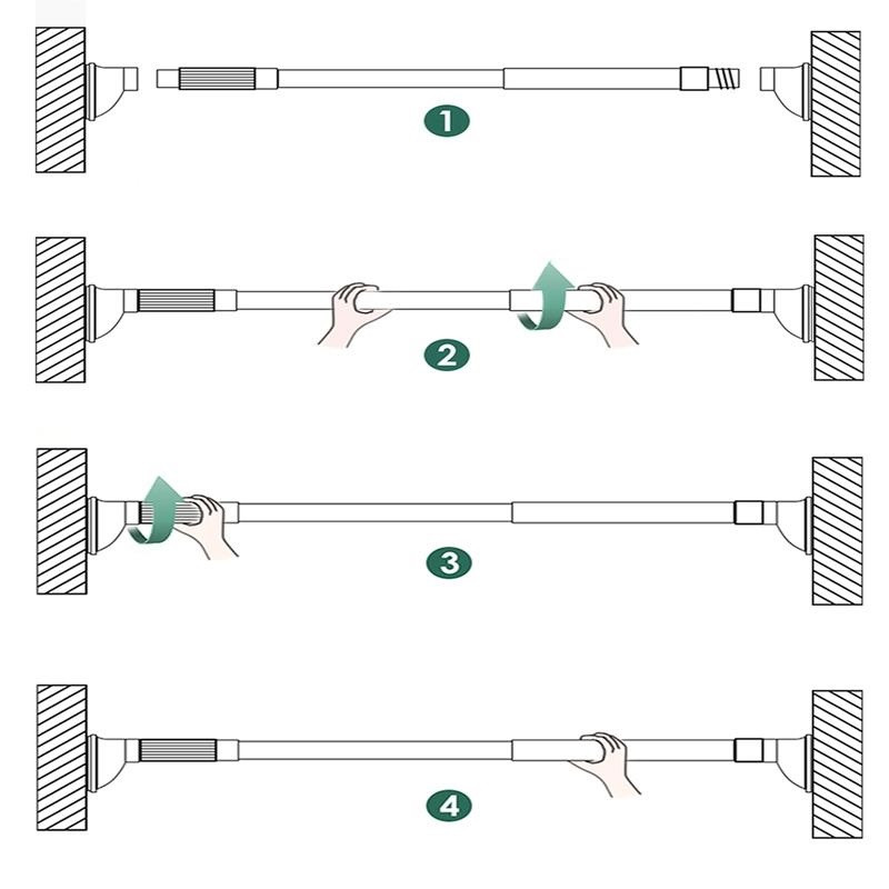 Barra Tubo ajustable cortinero exp 2mt