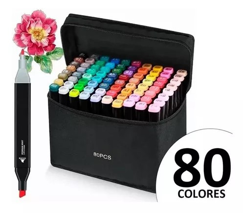 Miniatura 2 de Kit De 80 Rotuladores Colores Dibujo Mar