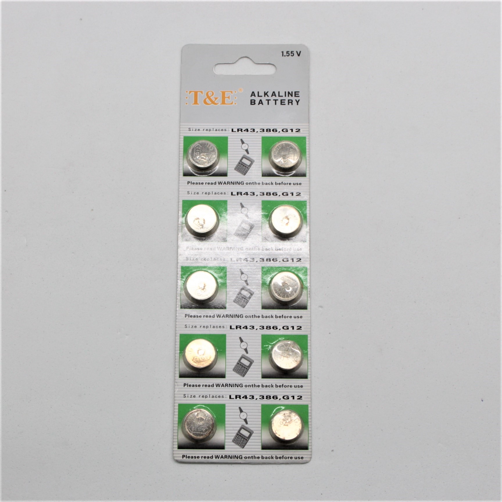 Pila AG12 por Cartón de 10 unidades