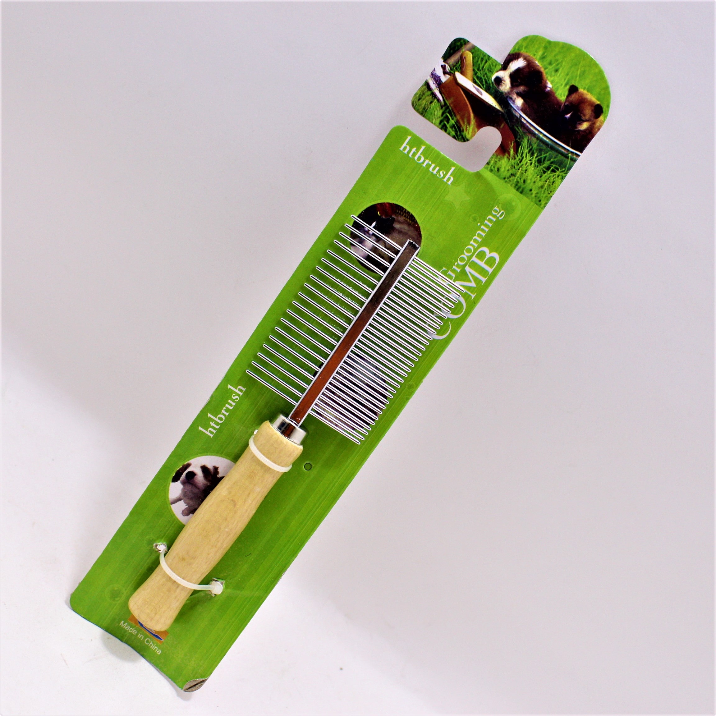 Miniatura 2 de PEINE PARA MASCOTA CABO DE MADERA