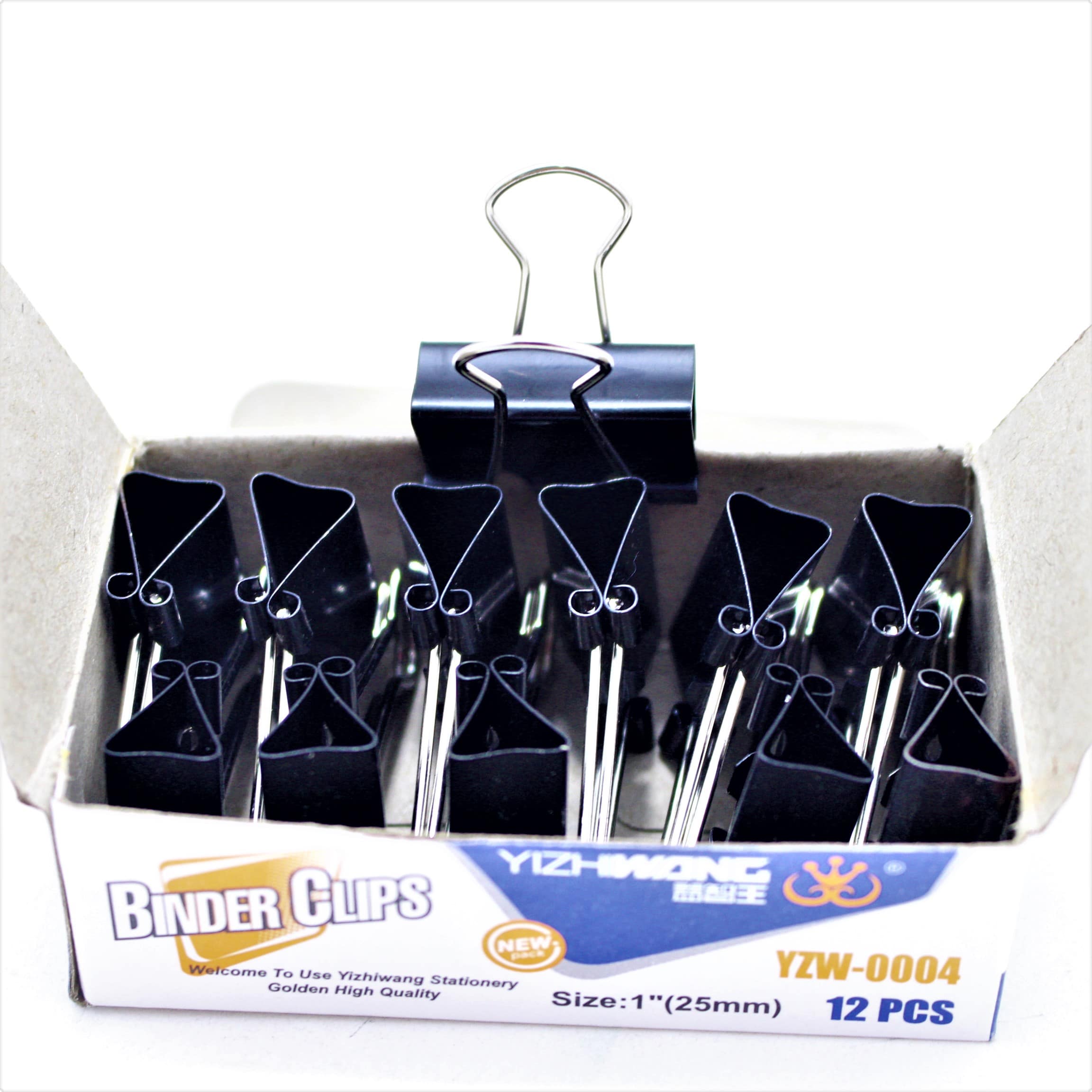 CAJA CLIPS MARIPOSA X 12 PIEZAS