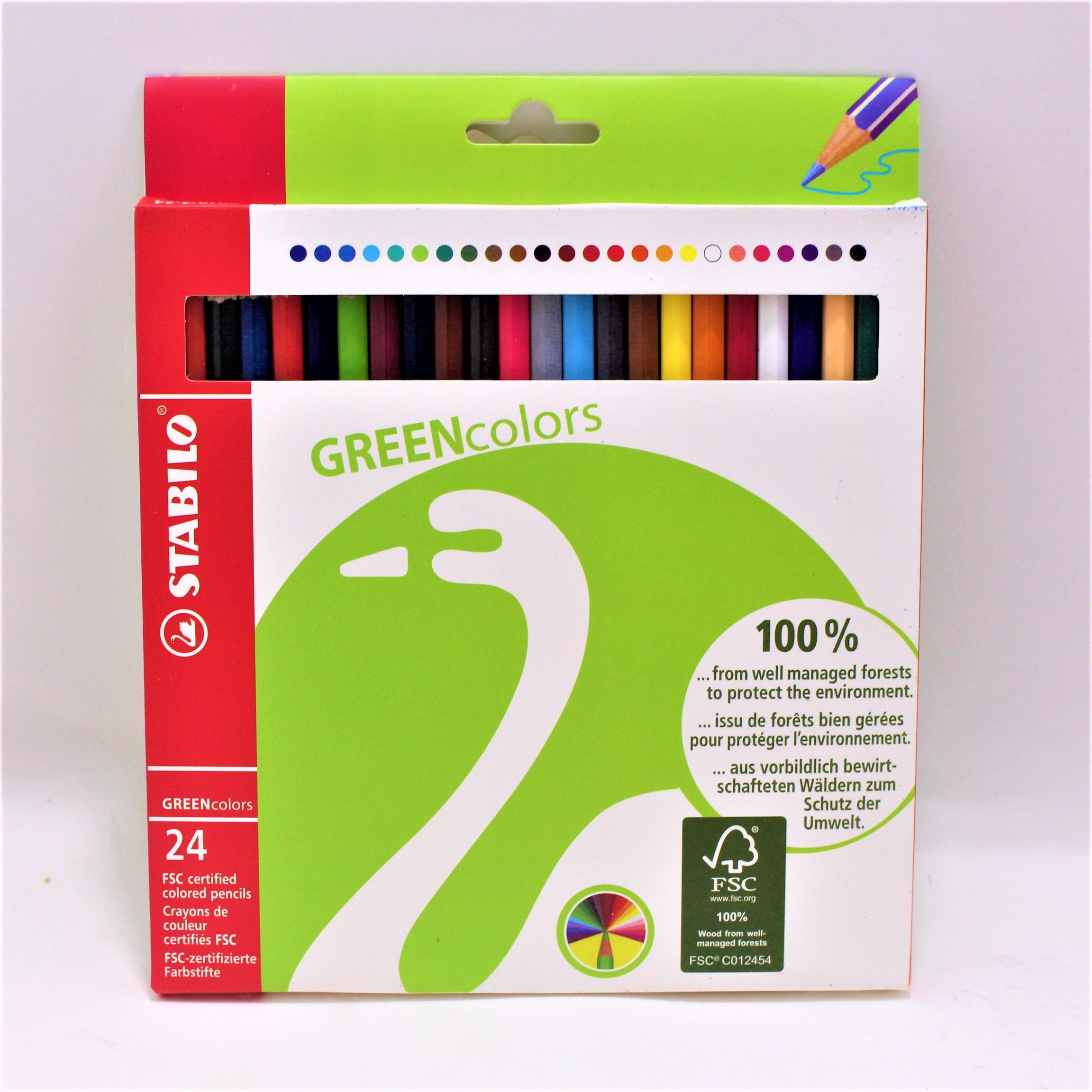 Miniatura 3 de COLORES GREEN COLORS X 24 PIEZAS STABIL