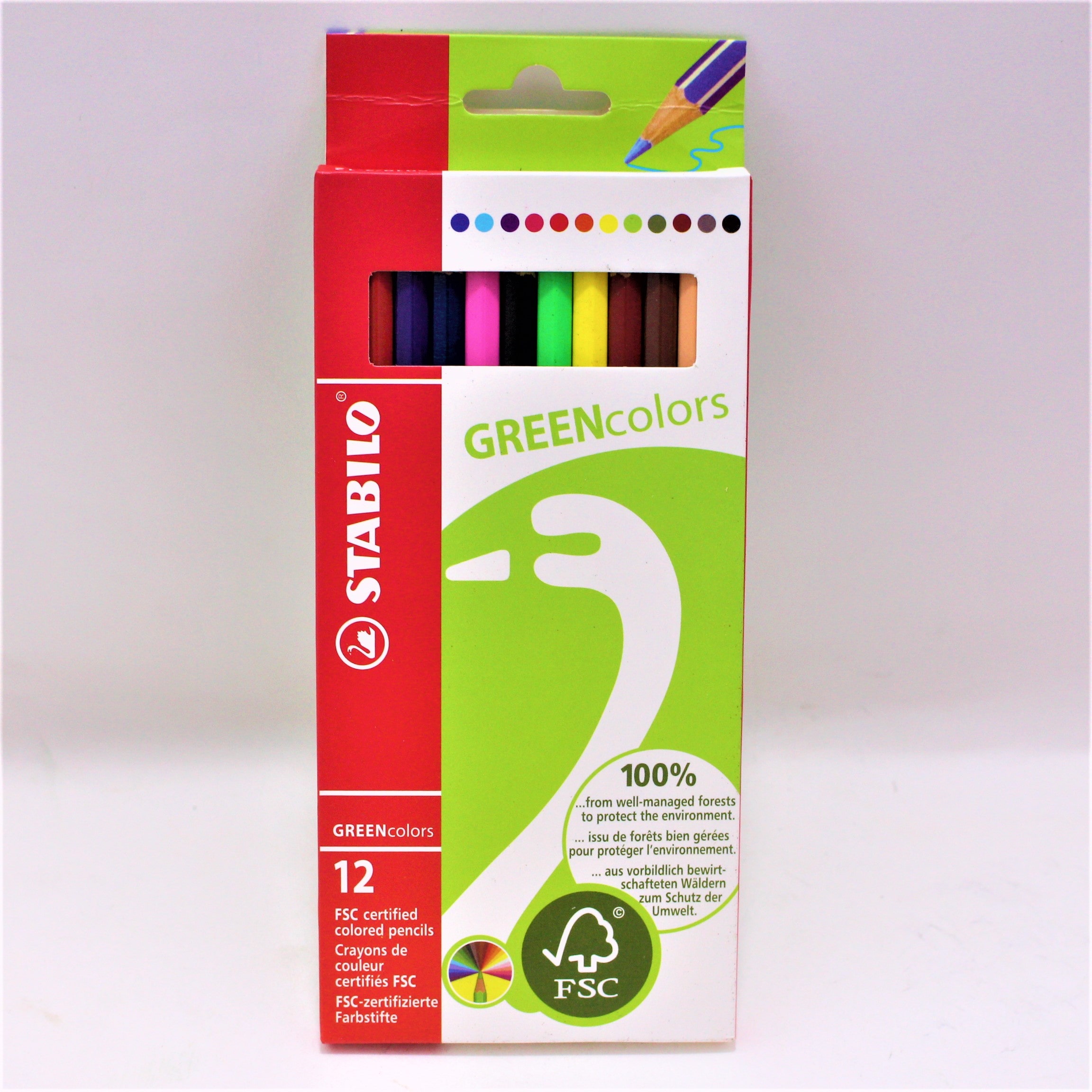 Miniatura 3 de COLORES GREEN COLORS X 12 PIEZAS STABIL