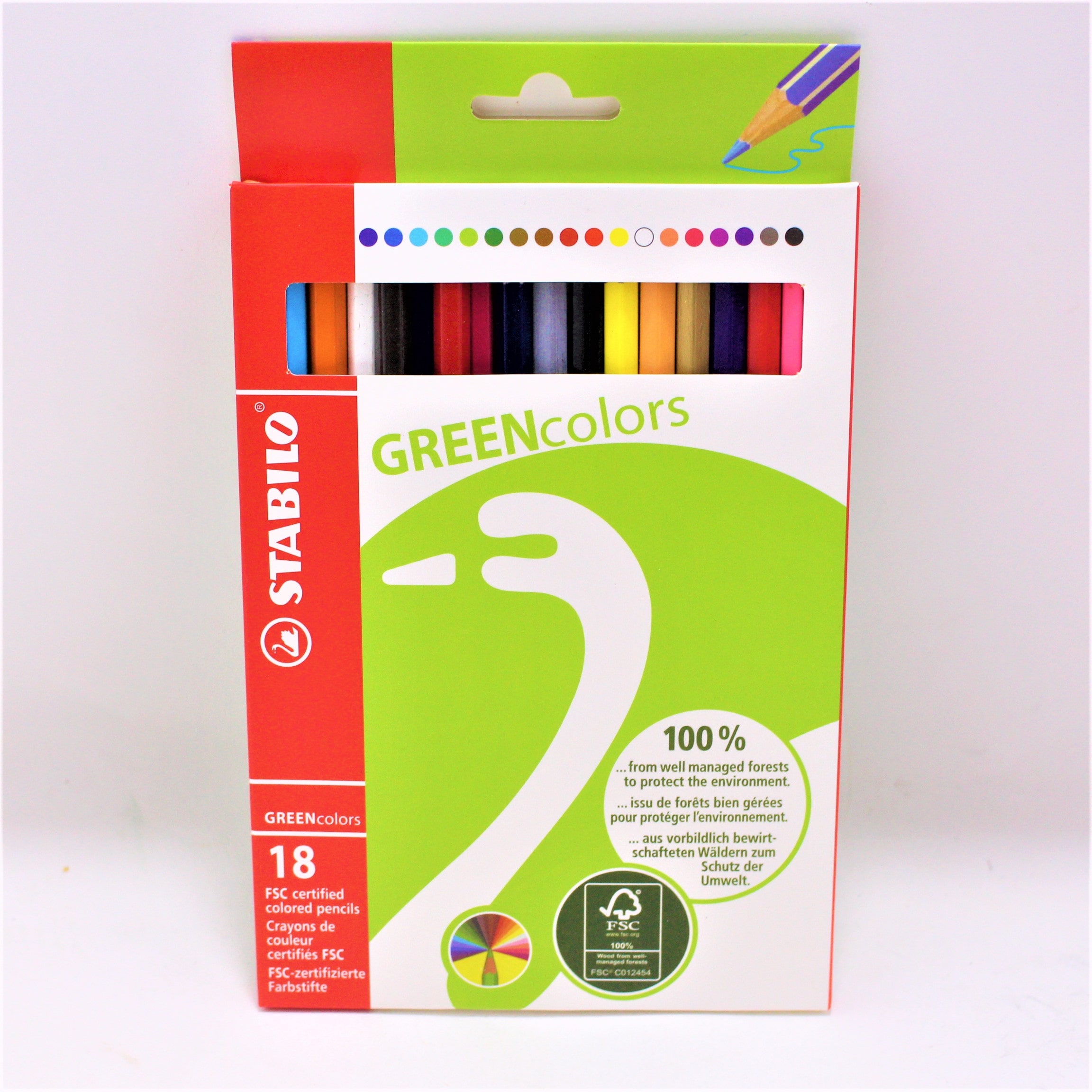 Miniatura 3 de COLORES GREEN COLORS X 18 PIEZAS STABIL