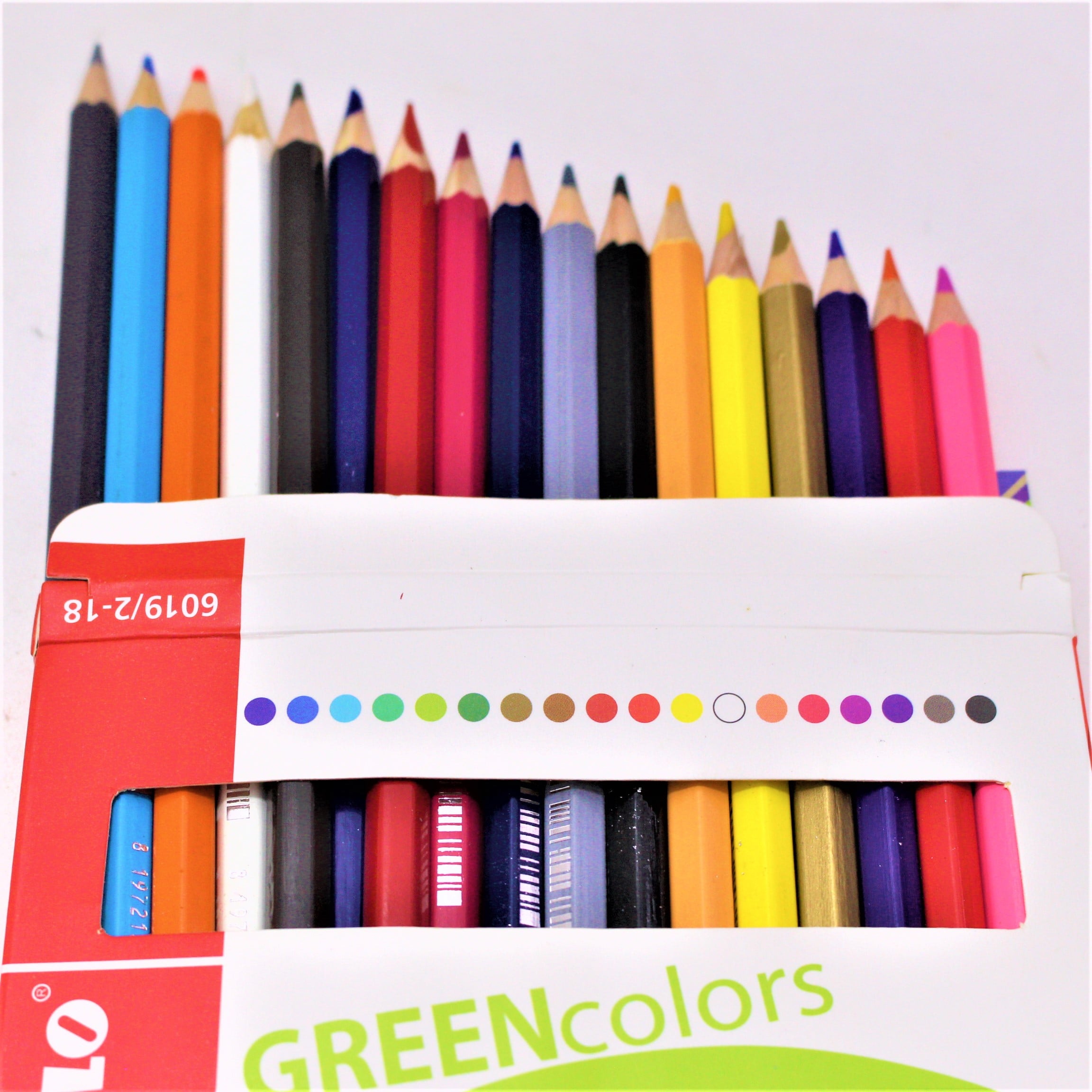 Miniatura 2 de COLORES GREEN COLORS X 18 PIEZAS STABIL