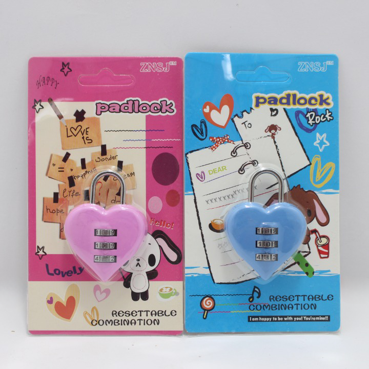 CANDADO CON COMBINACION FORMA CORAZON C