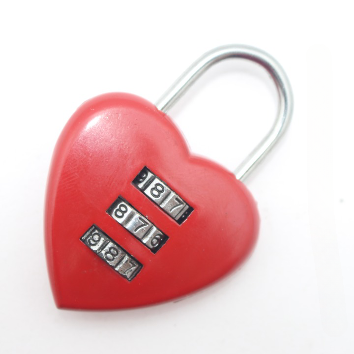 Miniatura 2 de CANDADO CON COMBINACION FORMA CORAZON C