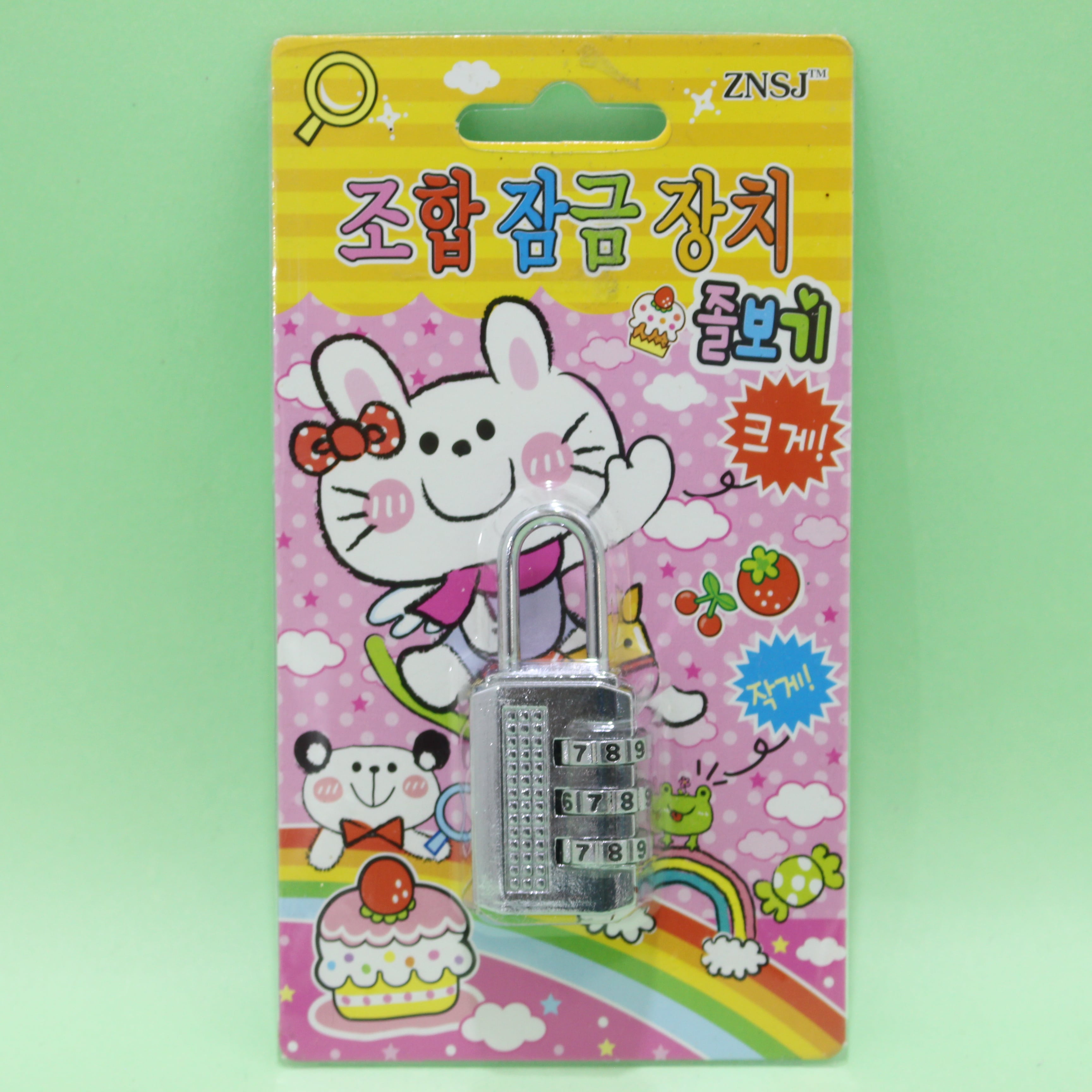 CANDADO CON COMBINACION SENCILLO COLORE