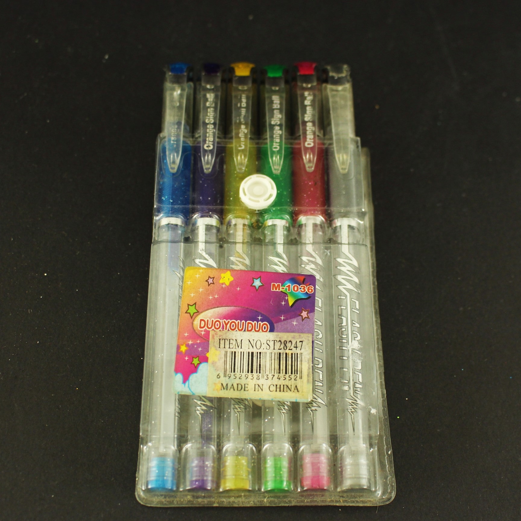 Lapicero escarchado en gel de colores