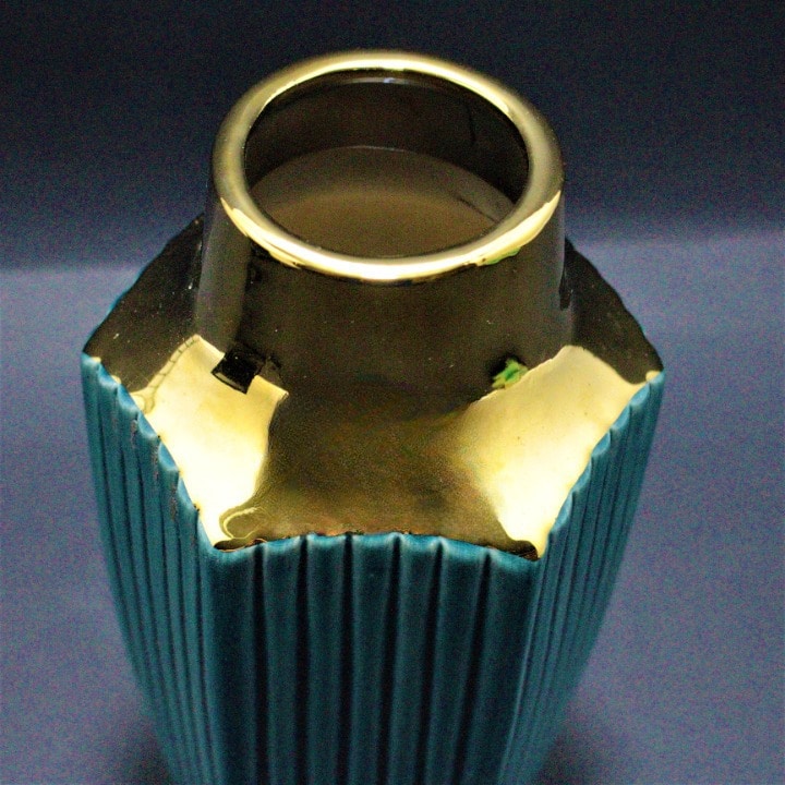 Jarrón decorativo verde