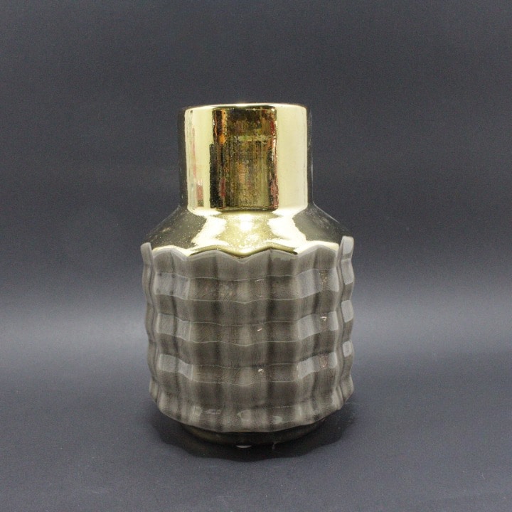 Miniatura 2 de jarron decorativo saraviado acanalado c