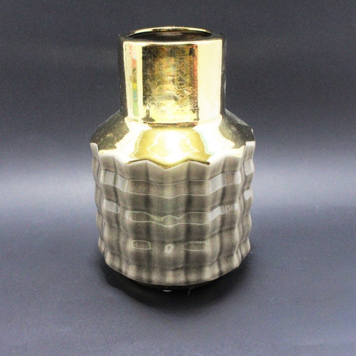 jarron decorativo saraviado acanalado c