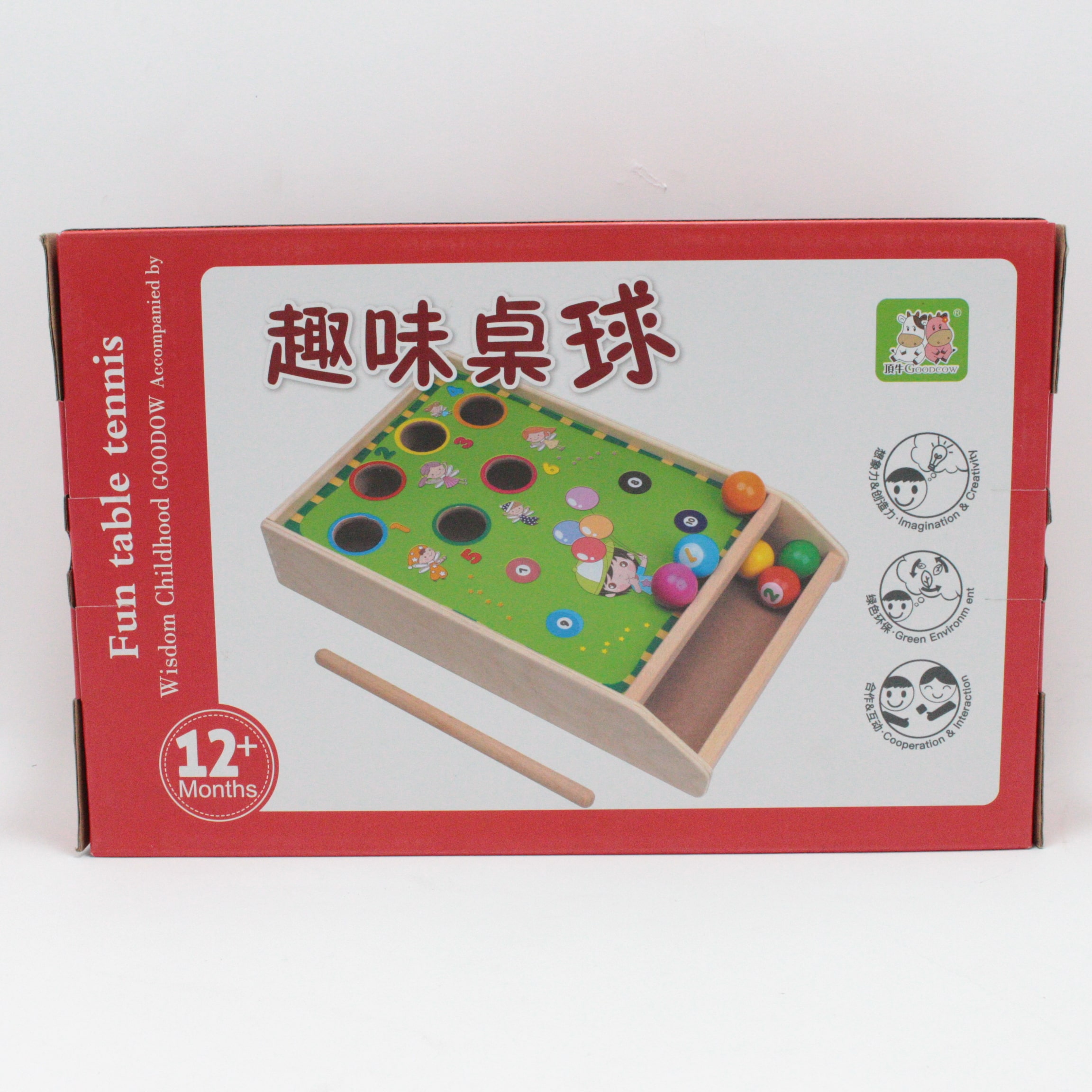 juego didactico en madera billar