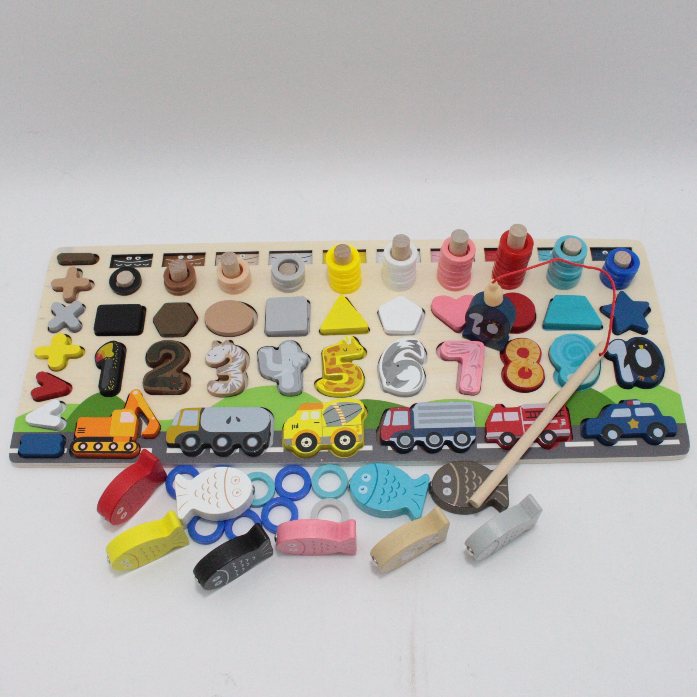 JUEGO DIDÁCTICO ENCAJABLE EN MADERA, NÚ