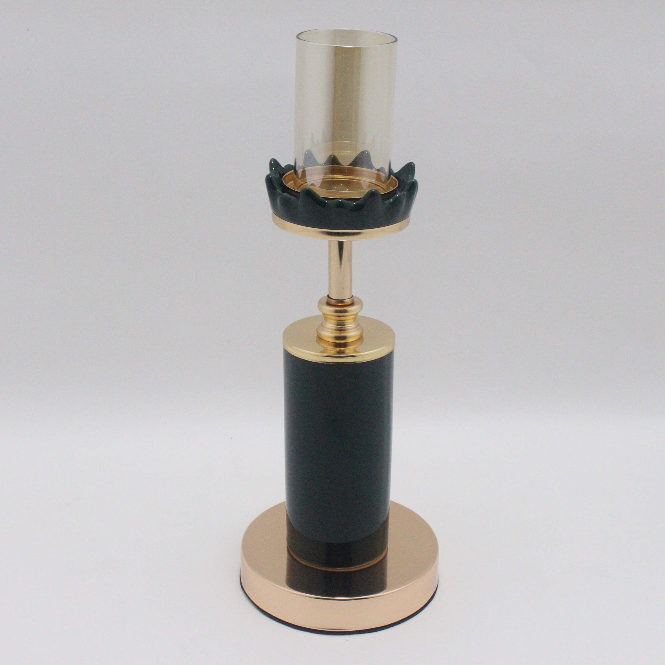 candelabro ceramica y metal