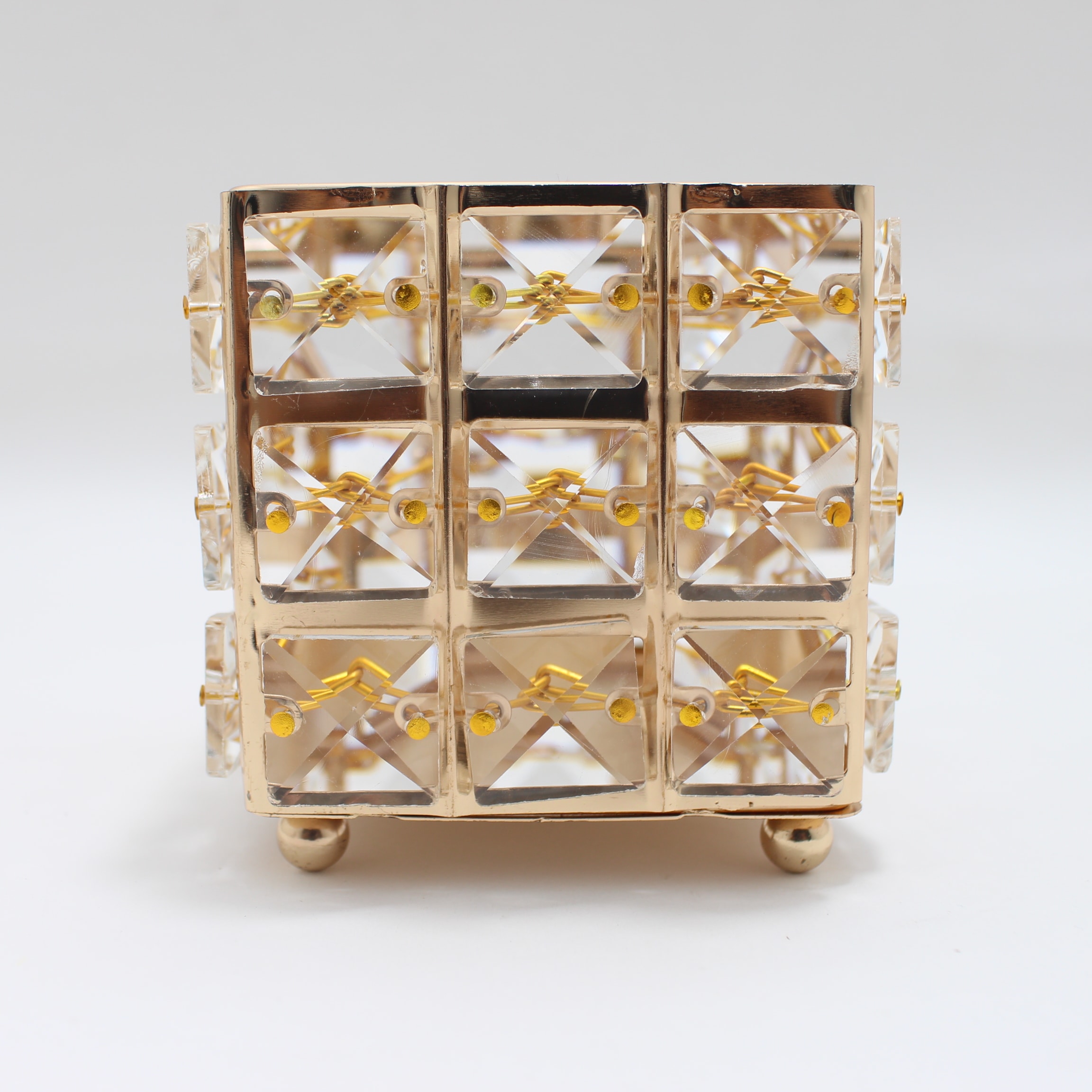 Miniatura 2 de PORTABROCHAS CUADRADO METALIZADO