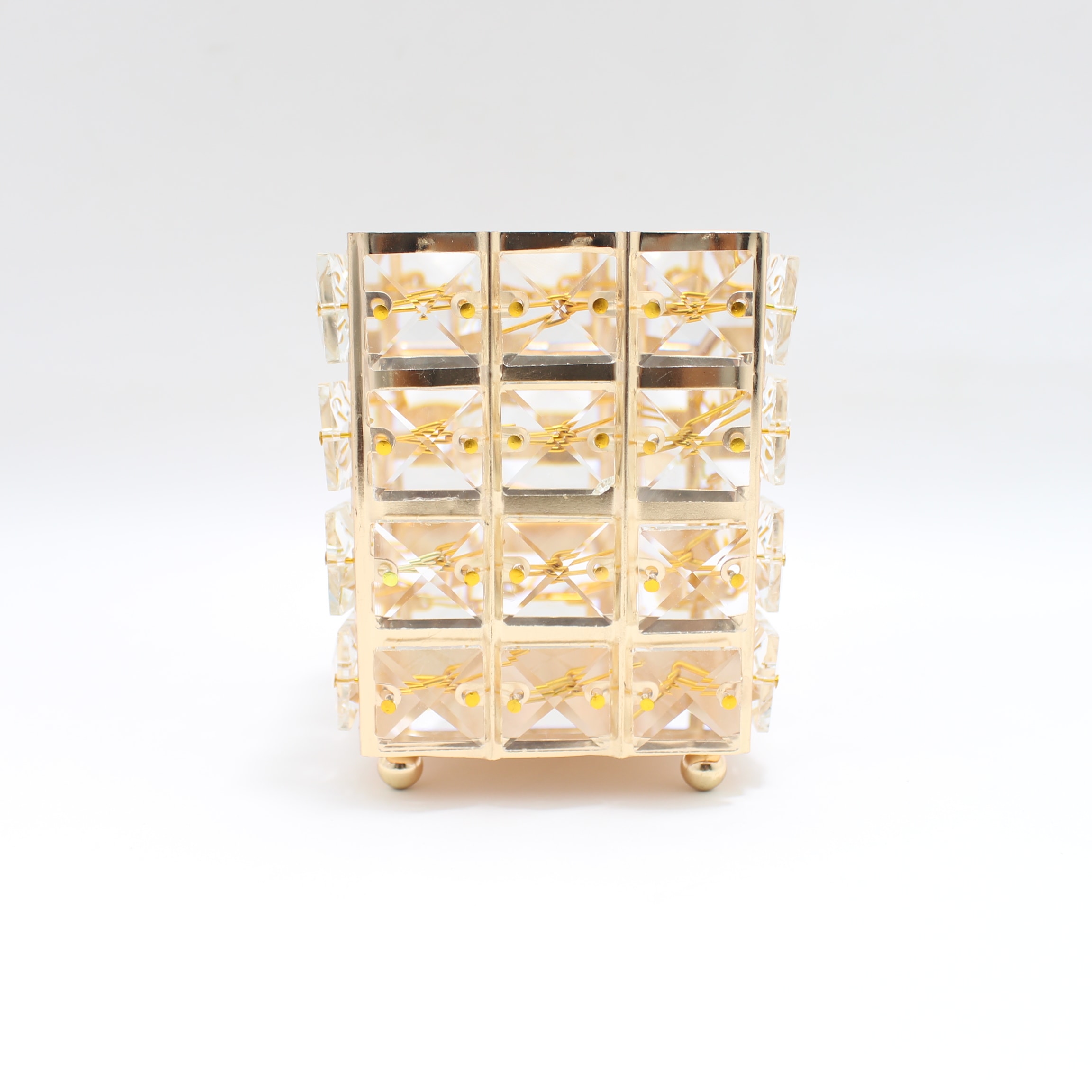 Miniatura 2 de PORTABROCHAS CUADRADO METALIZADO