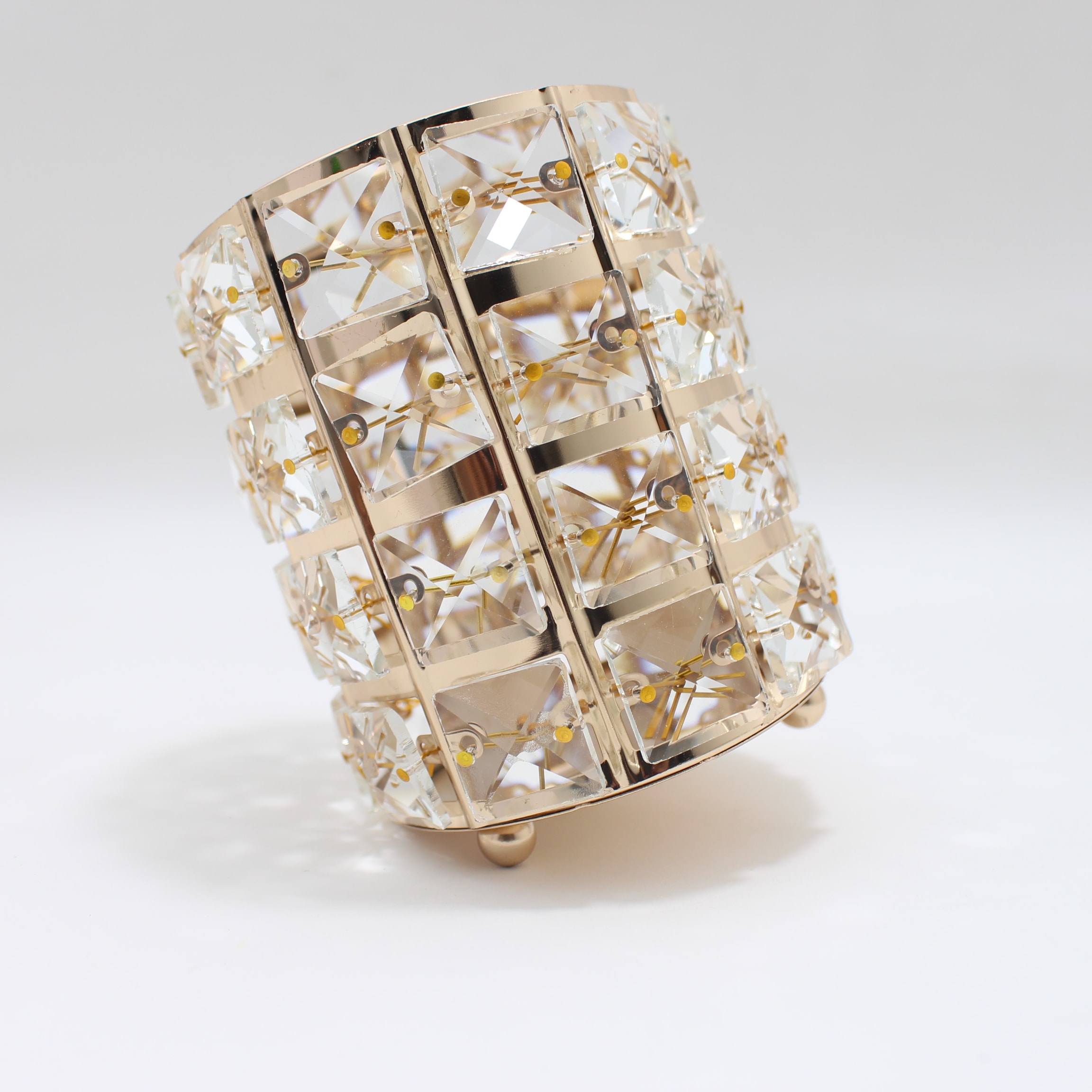 PORTABROCHAS REDONDO METALIZADO