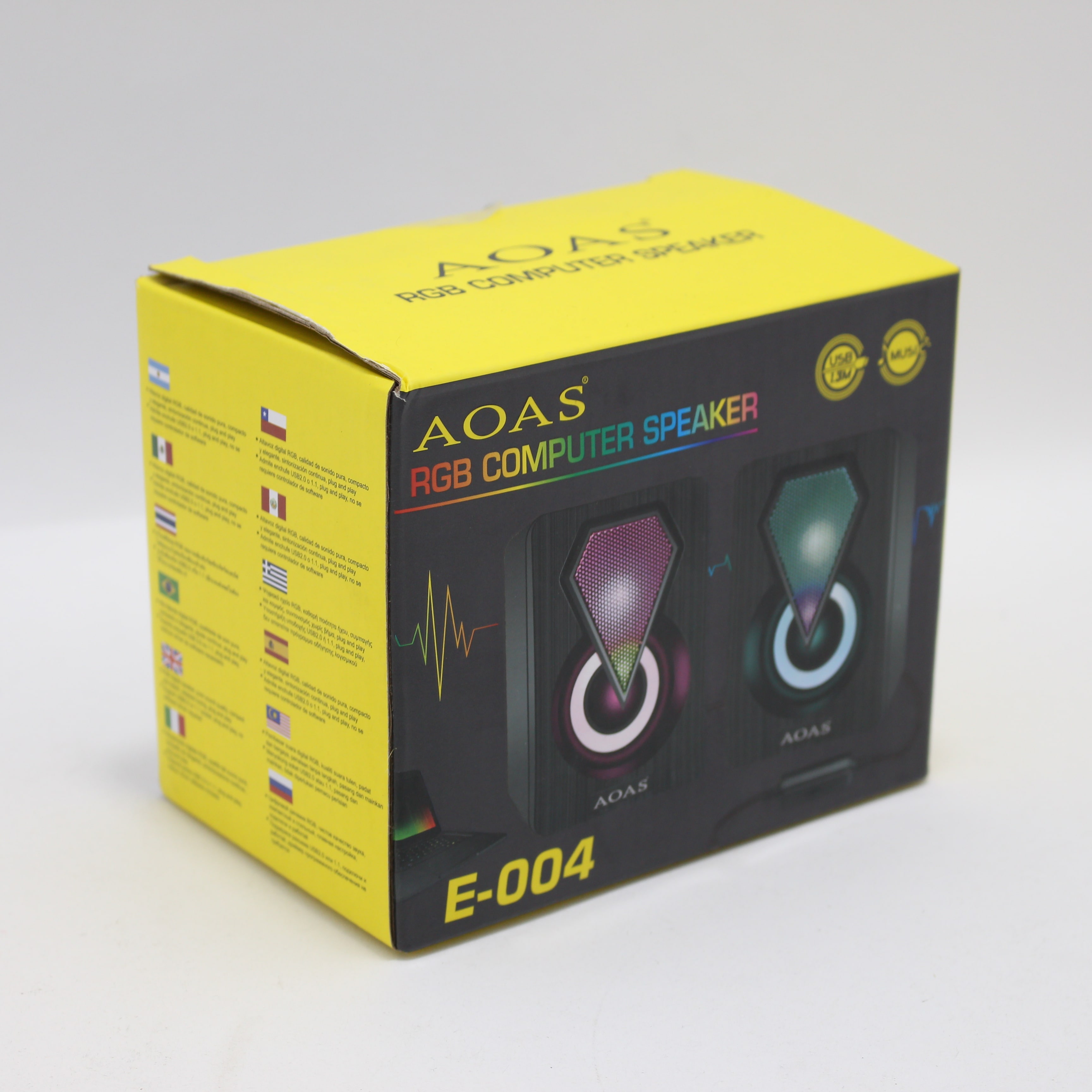 Parlante para computador con luz