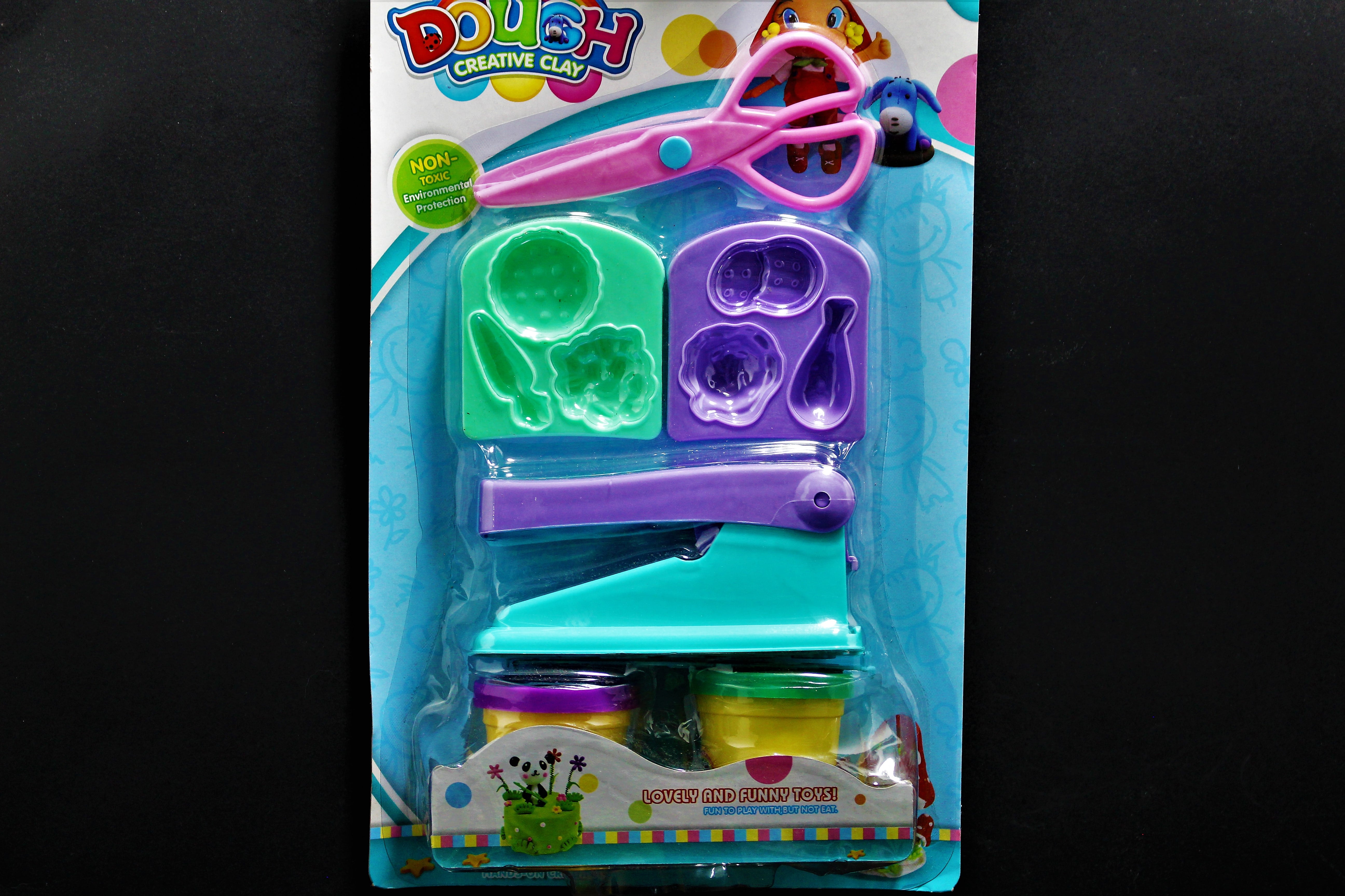 Plastilina moldeable x2 con tijera y mo