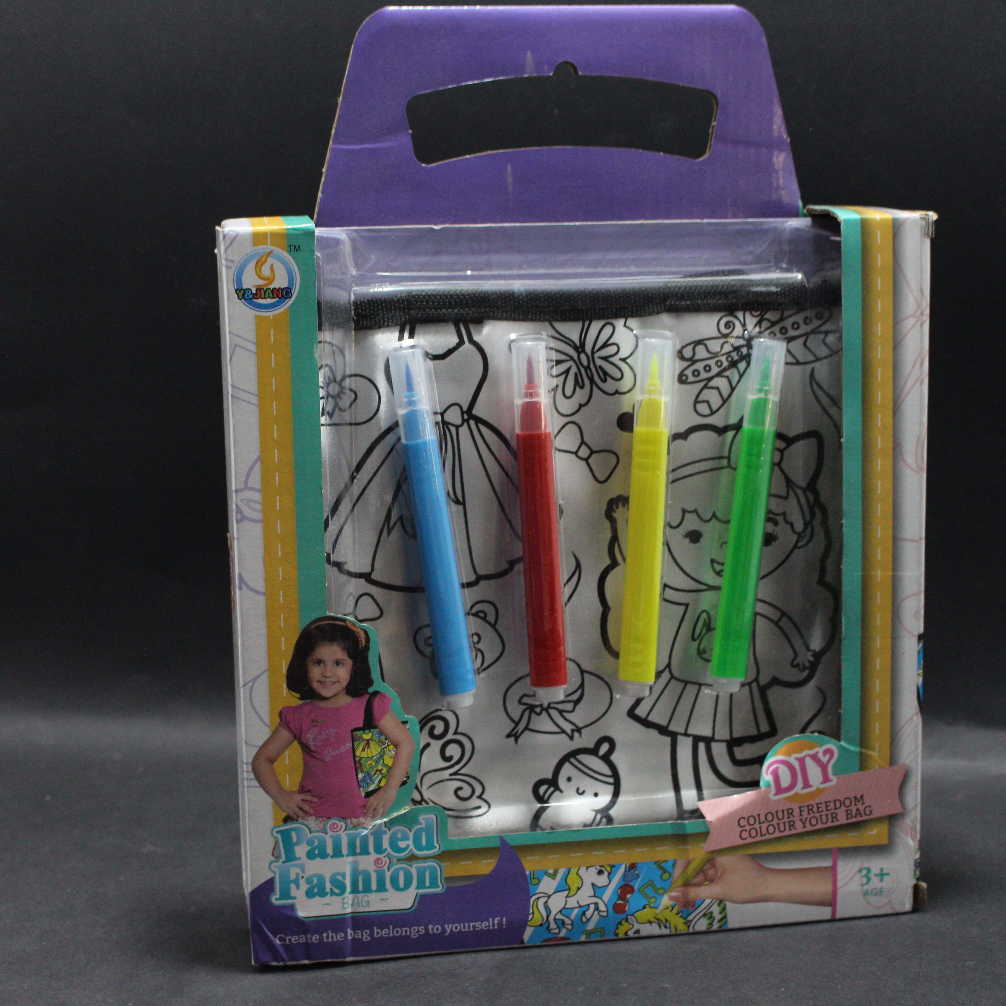 Miniatura 3 de Bolsa para colorear de niña