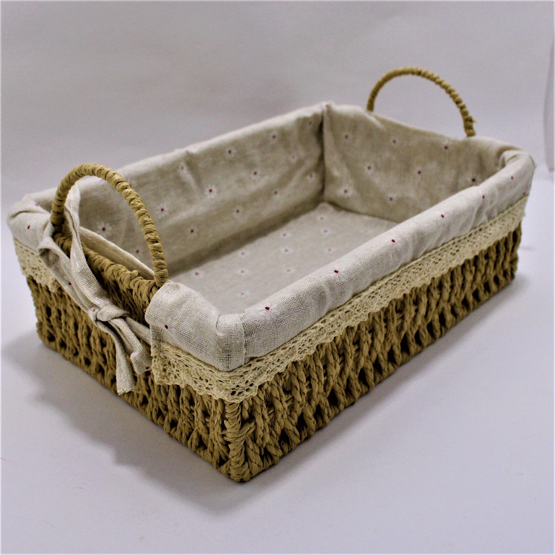 Miniatura 3 de Canasta artesanal Rectangular grande co