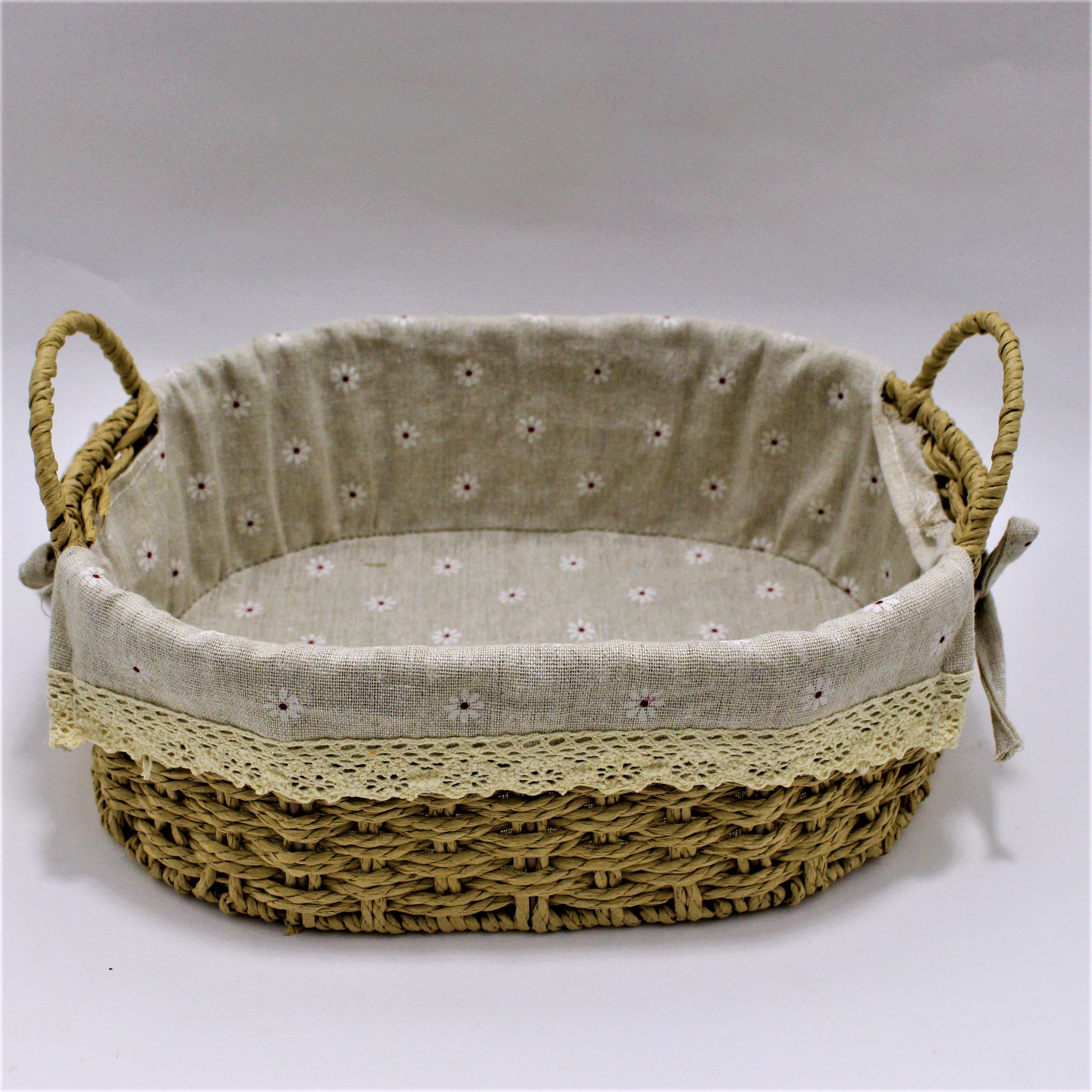Miniatura 4 de Canasta artesanal Ovalada grande con ag