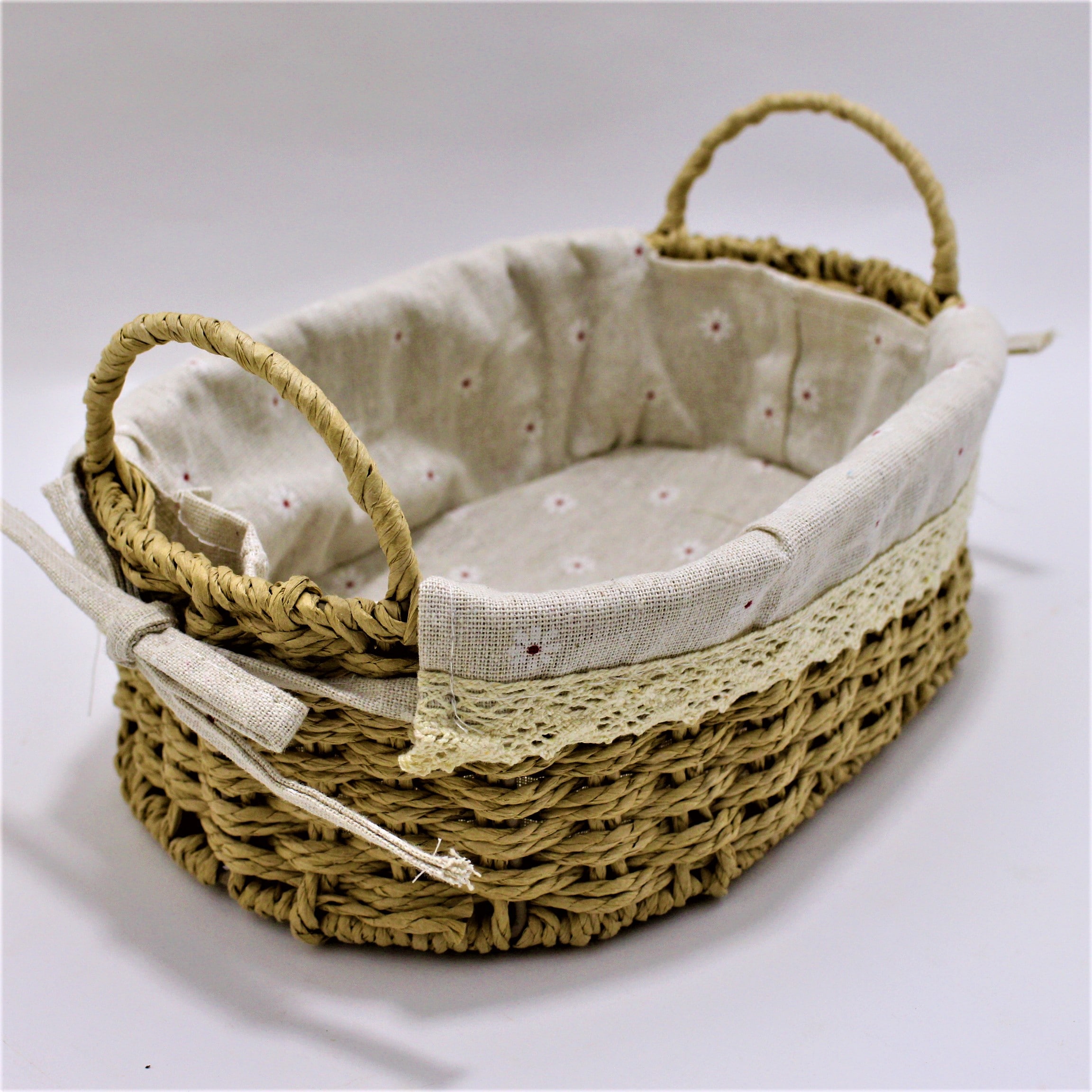 Miniatura 3 de Canasta artesanal Ovalada Pequeña con a
