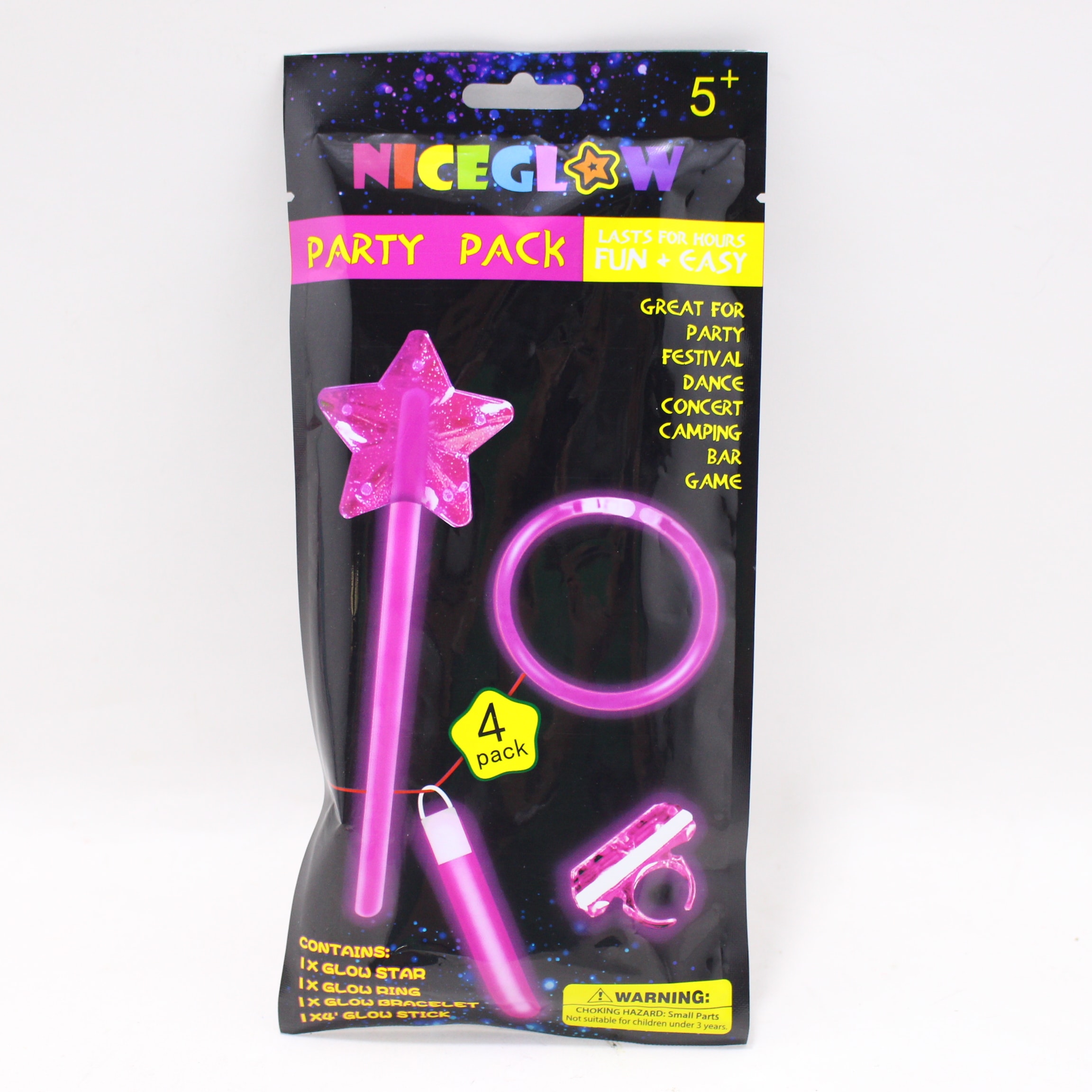 Miniatura 2 de Kit neon hora loca x4 pcs